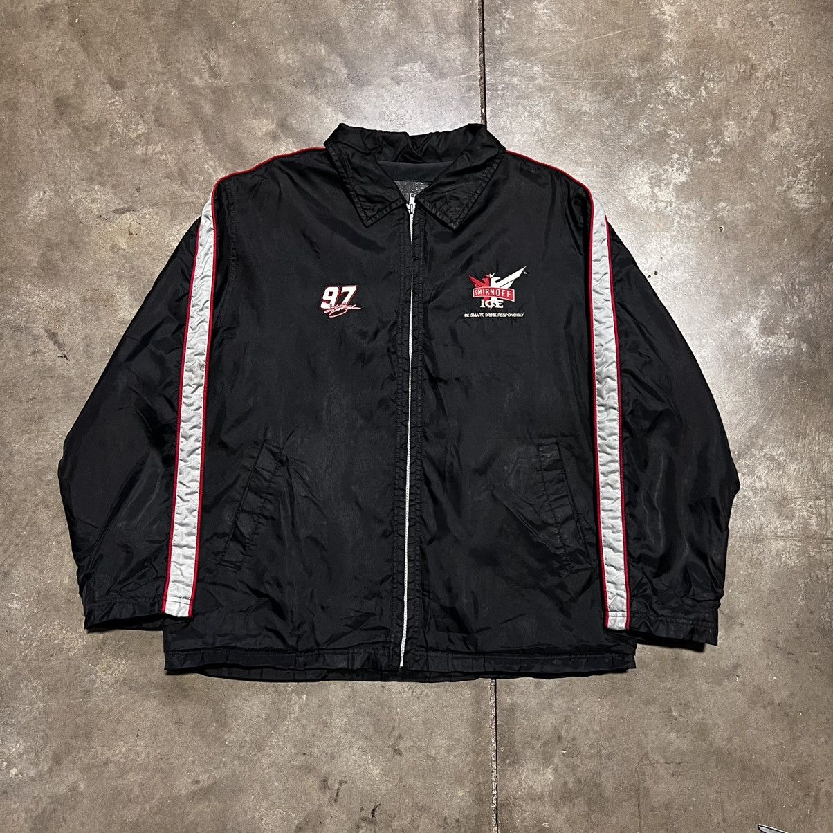 NASCAR Vintage Smirnoff Ice NASCAR Jacket Kurt Busch Zip Up Racing Size US XL / EU 56 / 4 - 1 Thumbnail