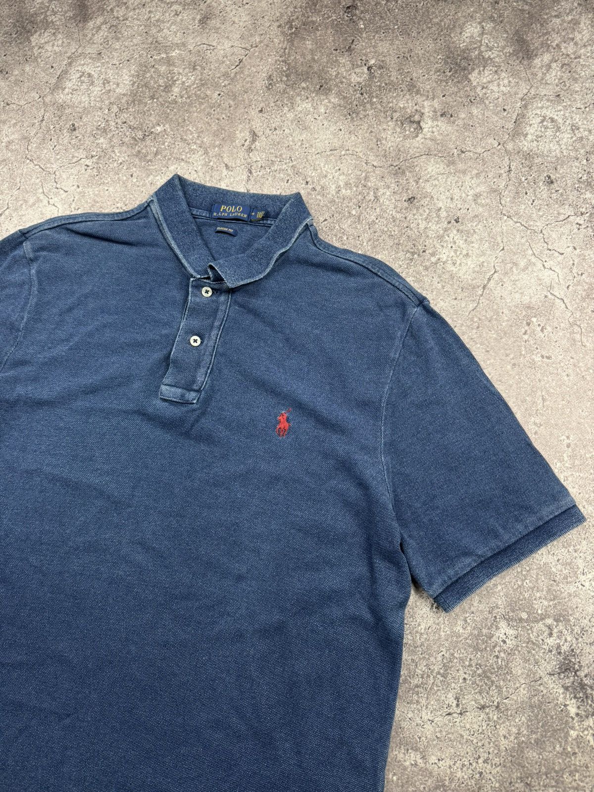 Polo Ralph Lauren POLO RALPH LAUREN VINTAGE Y2K DENIM RUGBY POLO LONGSLEEVE Size US M / EU 48-50 / 2 - 2 Thumbnail