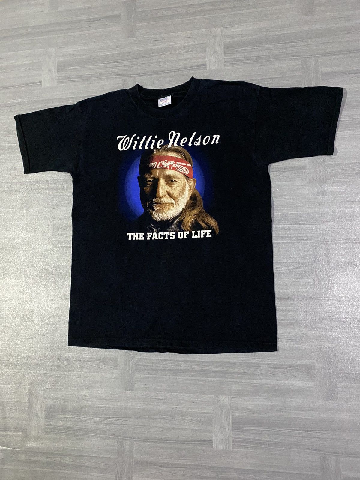 Band Tees Vintage Willie Nelson - The Facts of Life Book Promo Tour Size US XL / EU 56 / 4 - 2 Thumbnail