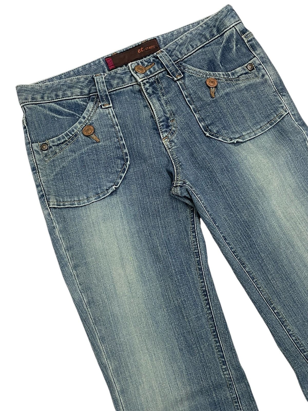 Japanese Brand × Tornado Mart et/ET BOÎTE Mud Wash Old Vintage Flare Nippon Denim Size US 28 / EU 44 - 2 Thumbnail