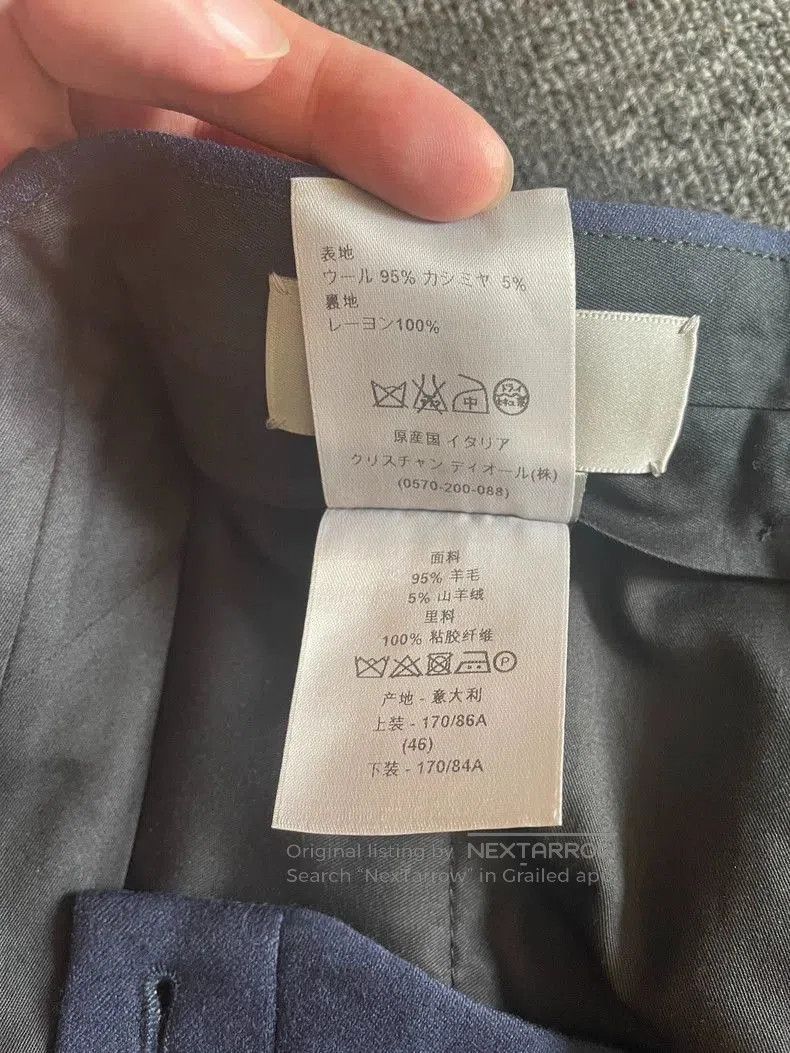 Dior Dior Blue Wool Casual Trousers. Size US 36 / EU 52 - 8 Thumbnail