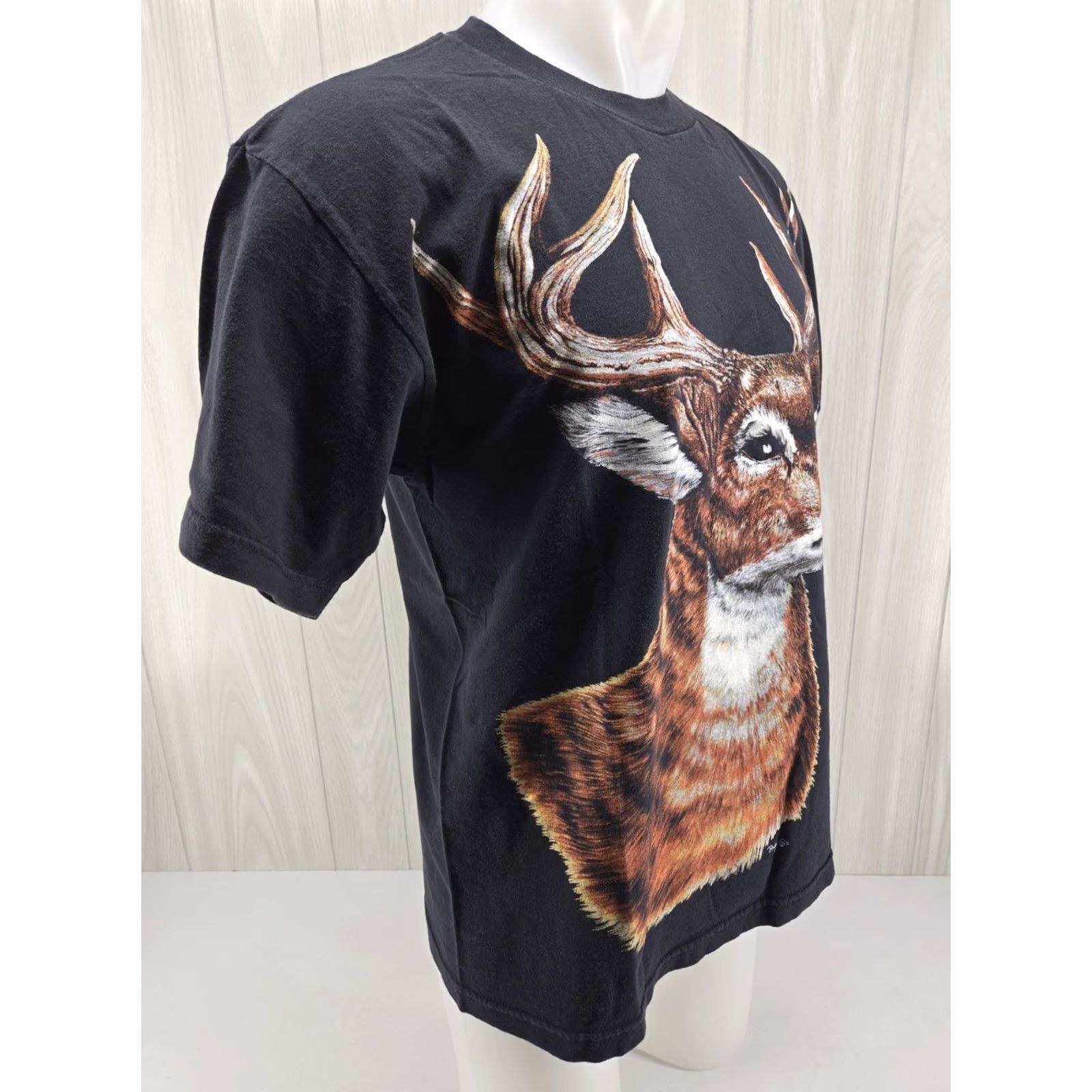 Vintage VINTAGE Hyland Shirt Men T-Shirt Graphic Print Deer Hunting Whitetail Buck G's Outdoors Black Size L Size US L / EU 52-54 / 3 - 5 Thumbnail