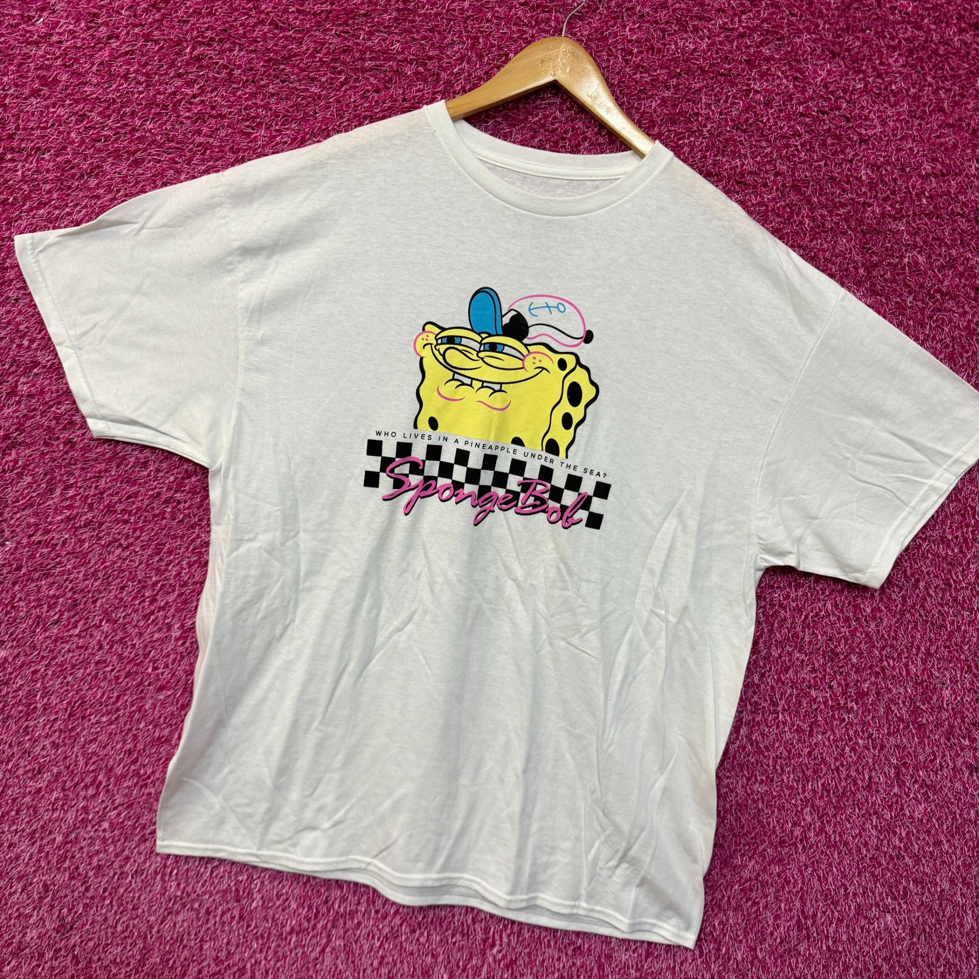 Nickelodeon Who Lives Under the Pineapple Under the Sea SpongeBob T-shir Size US XXL / EU 58 / 5 - 3 Thumbnail