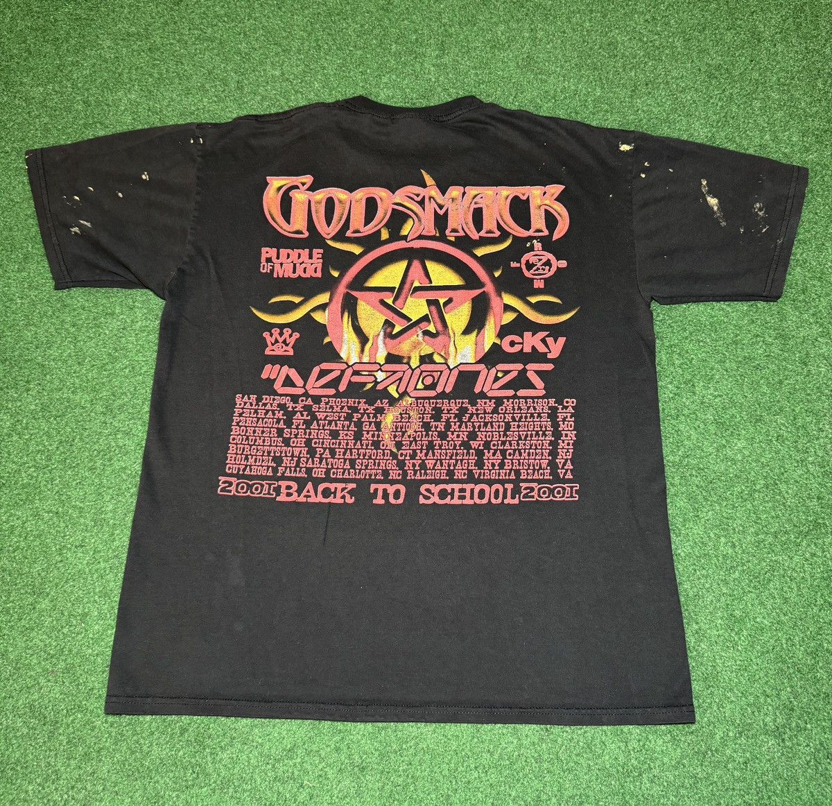 Band Tees × Vintage Vintage Godsmack Deftones Cky Grunge Punk Concert T Shirt Size US XL / EU 56 / 4 - 1 Thumbnail