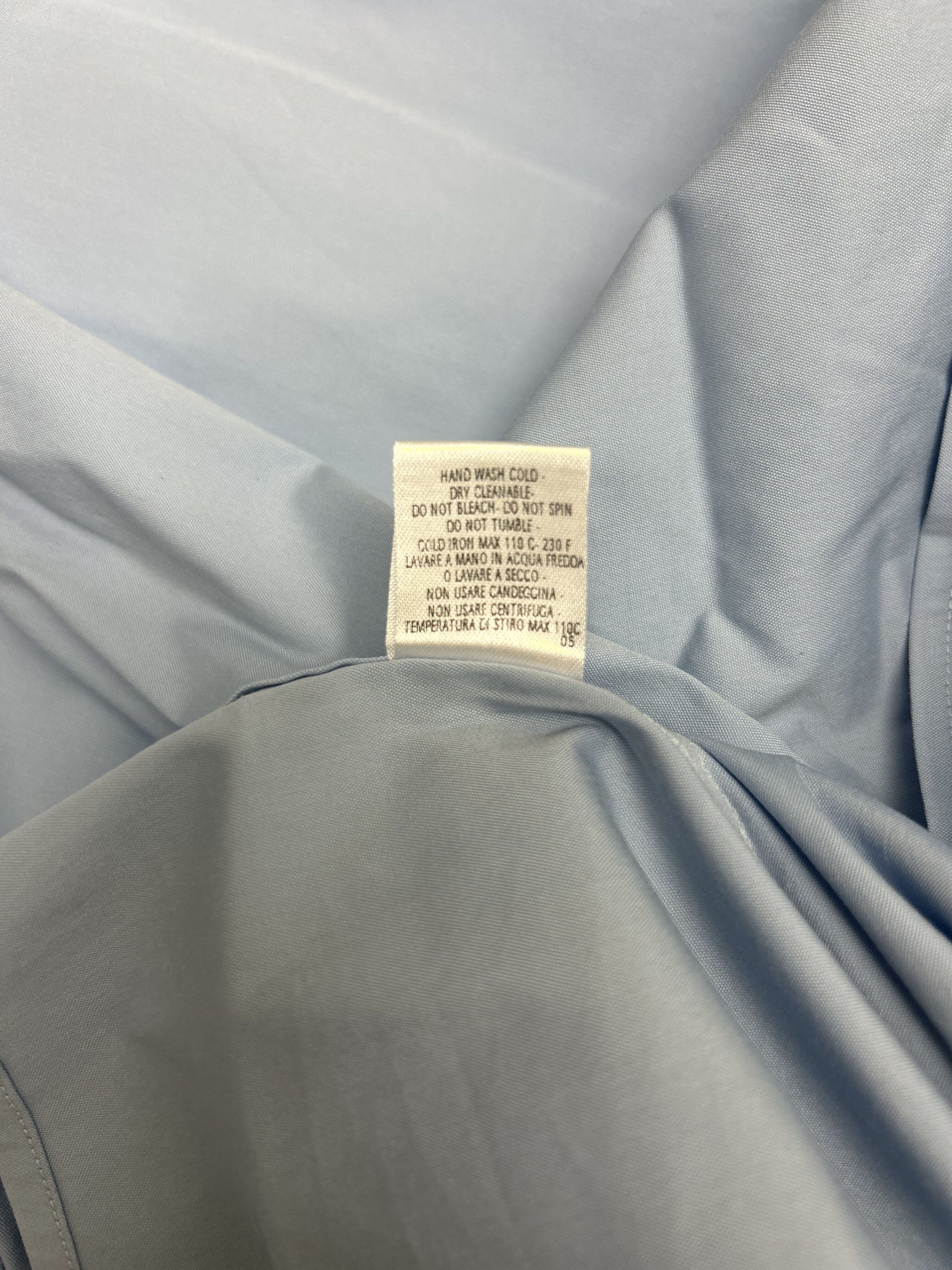 Gucci Gucci Blue Fitted Dress Shirt Size US XL / EU 56 / 4 - 5 Thumbnail