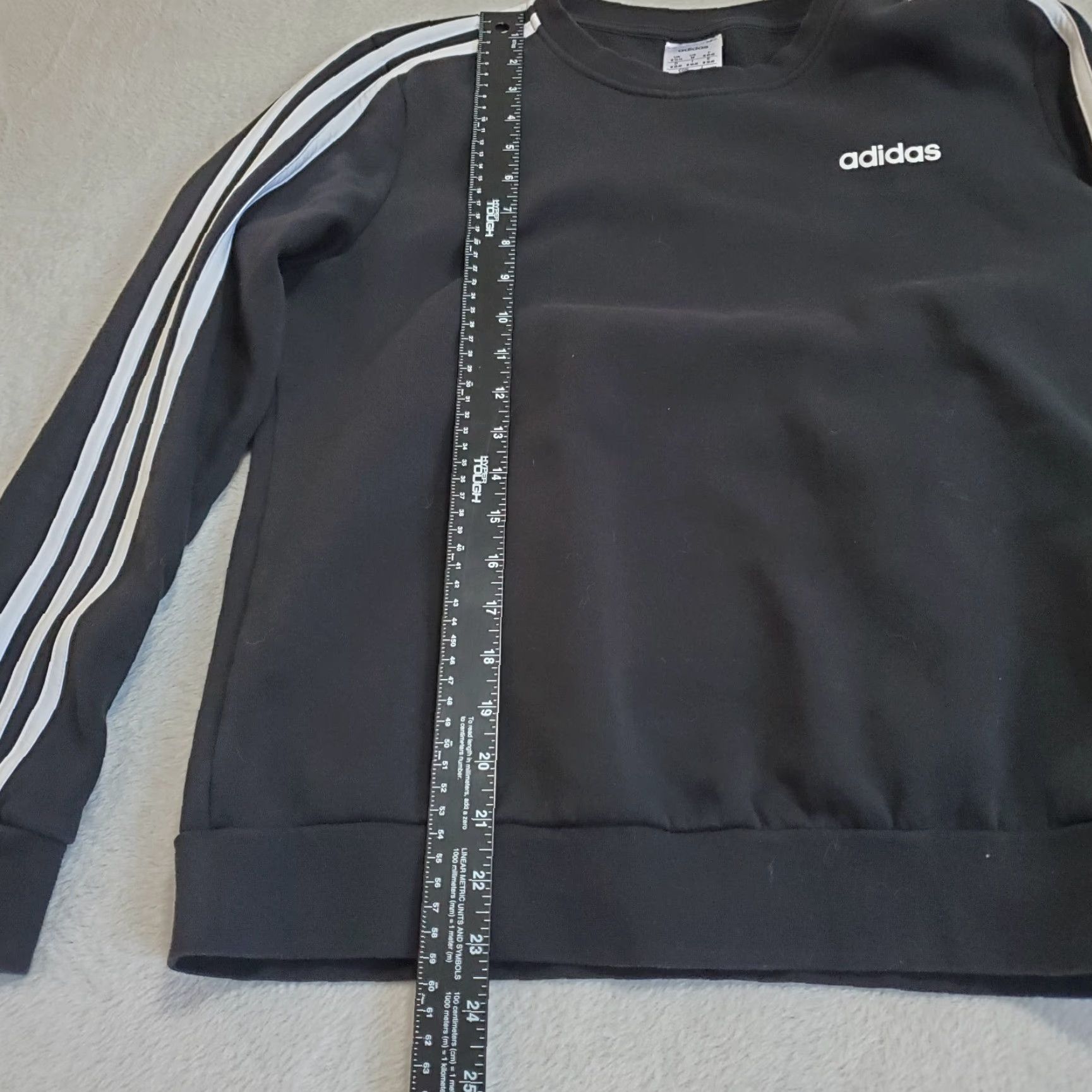 Adidas Adidas Sweatshirt Women Medium Black Long Sleeve Crew Neck Pullover Logo Size M / US 6-8 / IT 42-44 - 5 Thumbnail