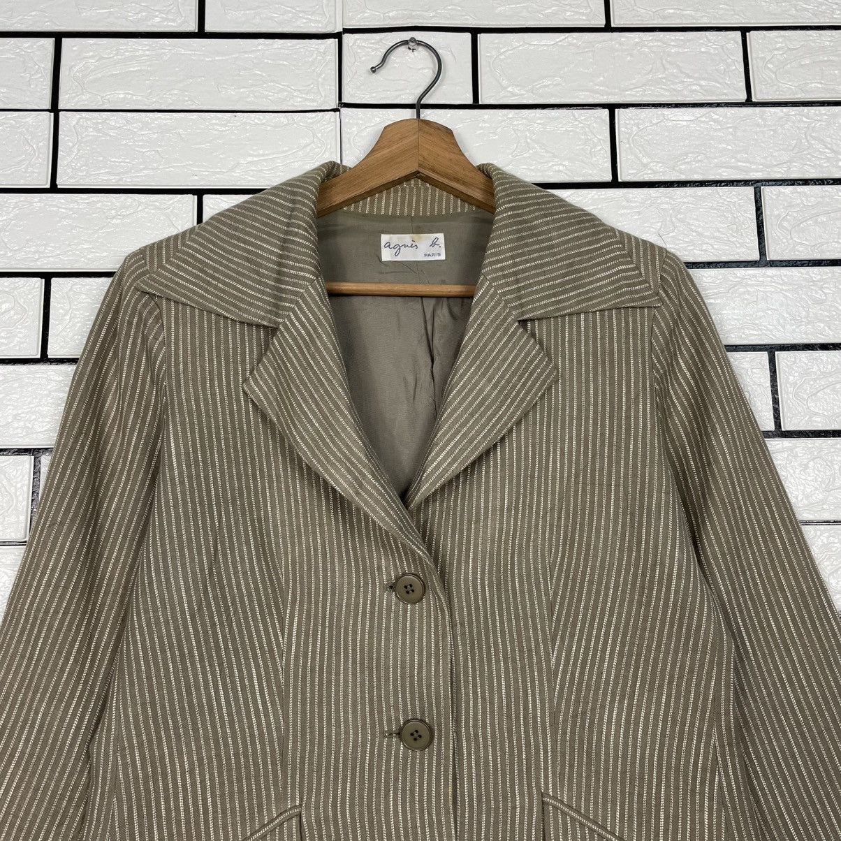 agnes b. Agnes B Stripe Women Jacket Size M / US 6-8 / IT 42-44 - 2 Thumbnail