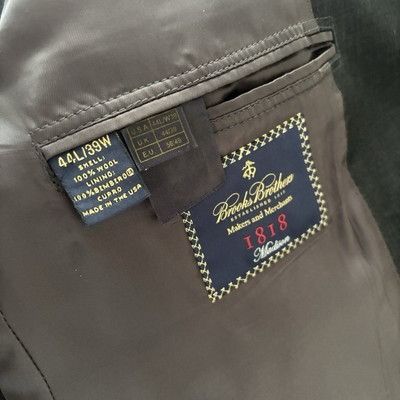 Brooks Brothers Brooks Brothers 1818 Madison Men Suit 44L Two Piece Estrato Size 44R - 2 Thumbnail