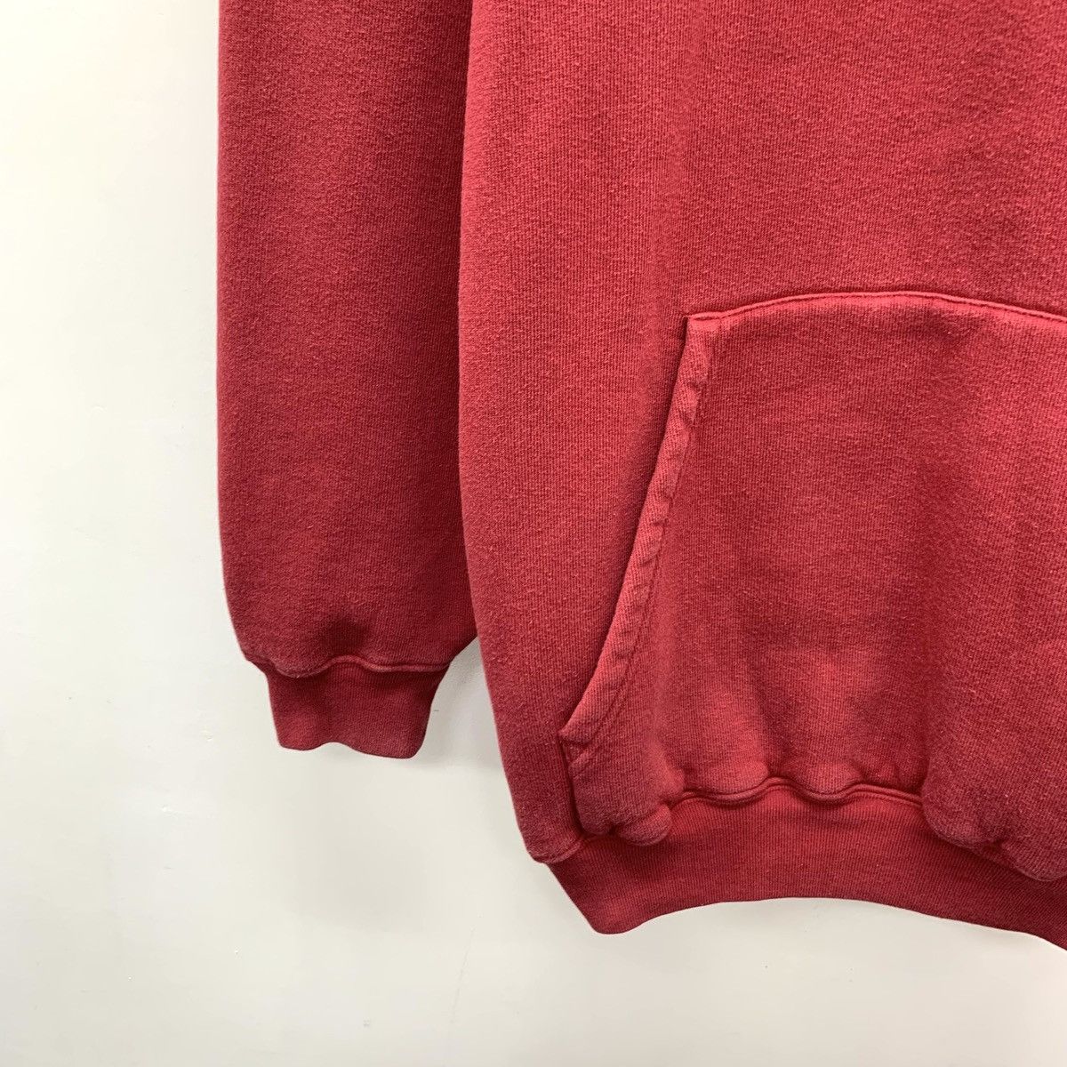 Balenciaga Balenciaga Red Logo Letter Cotton Hooded Sweatshirt K26WX Size S / US 4 / IT 40 - 4 Thumbnail