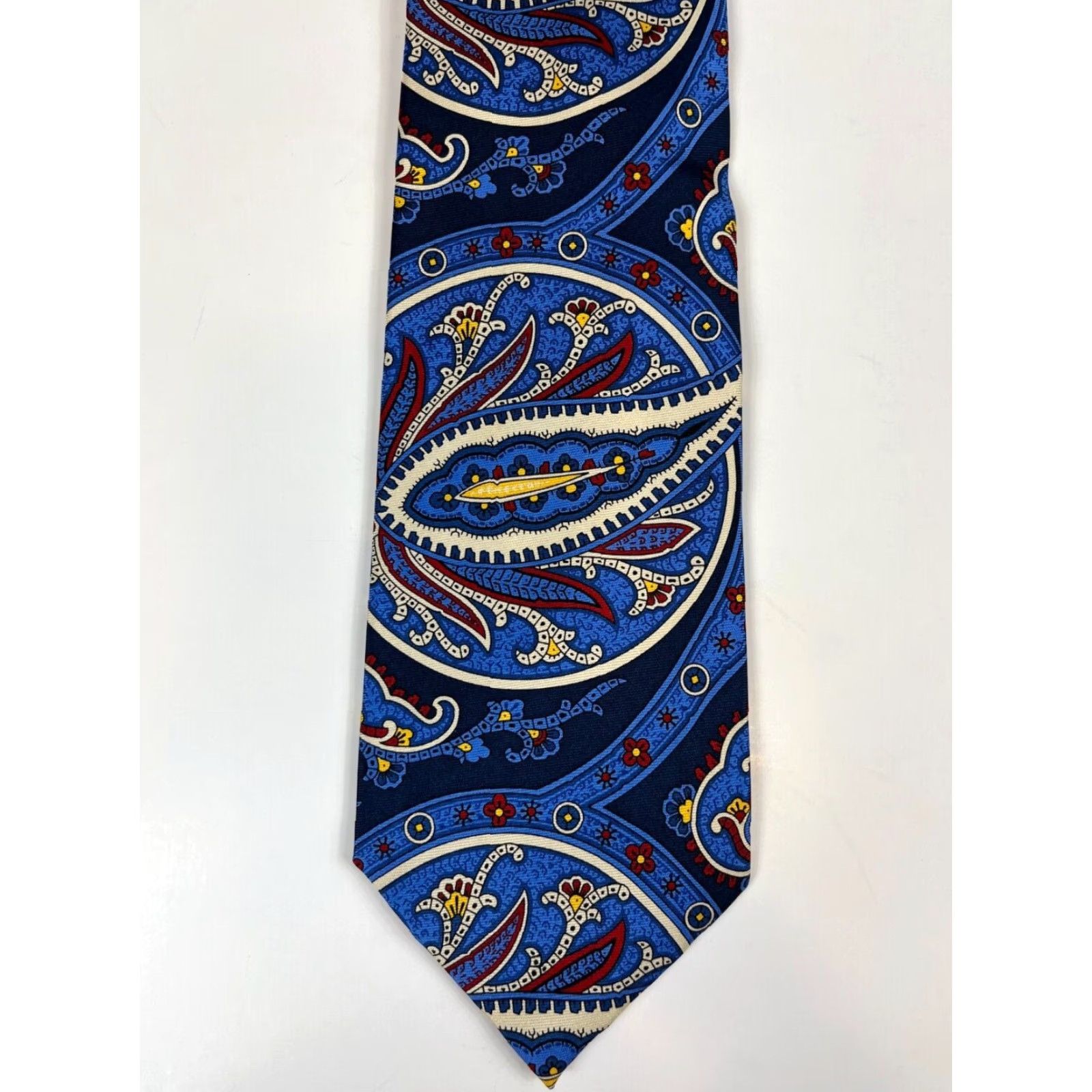 Ralph Lauren VINTAGE Men’s Lauren Ralph Lauren Silk Tie Paisley Handmade Size ONE SIZE - 3 Thumbnail