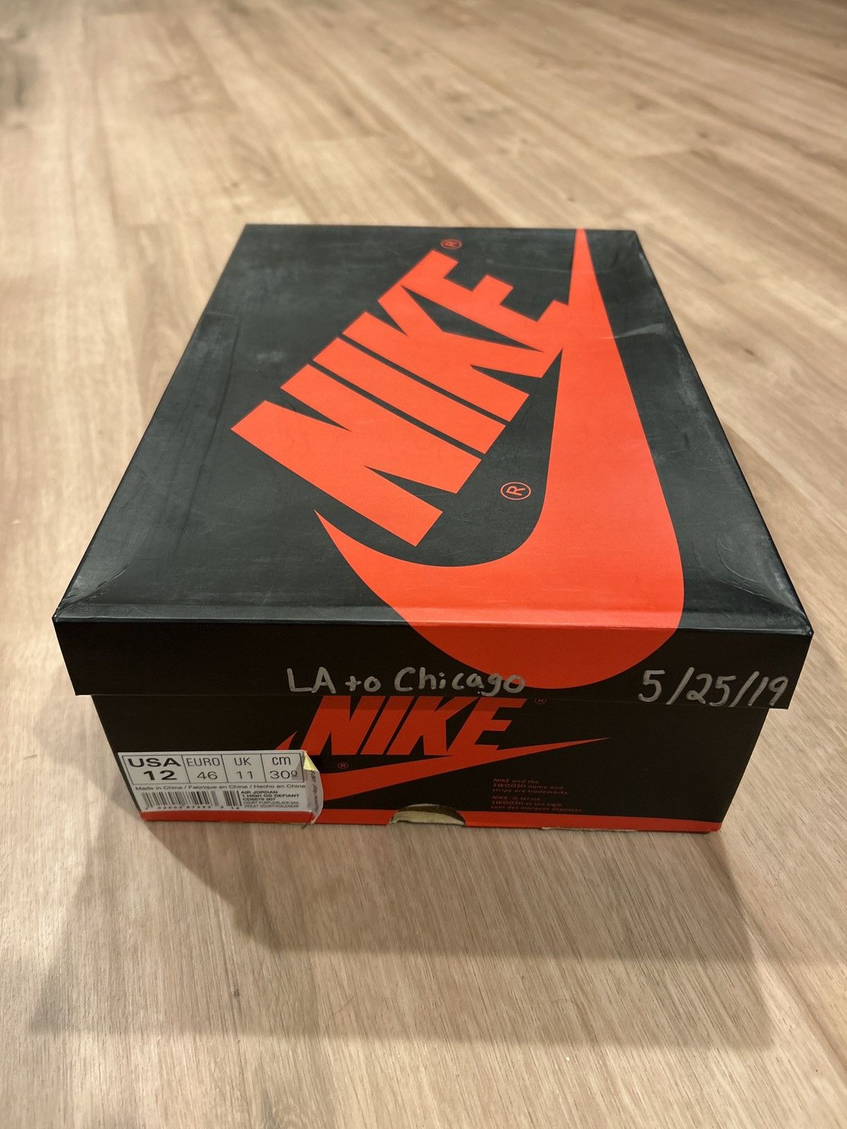 Nike Air Jordan 1 OG High “LA to Chicago” Size US 12 / EU 45 - 7 Thumbnail
