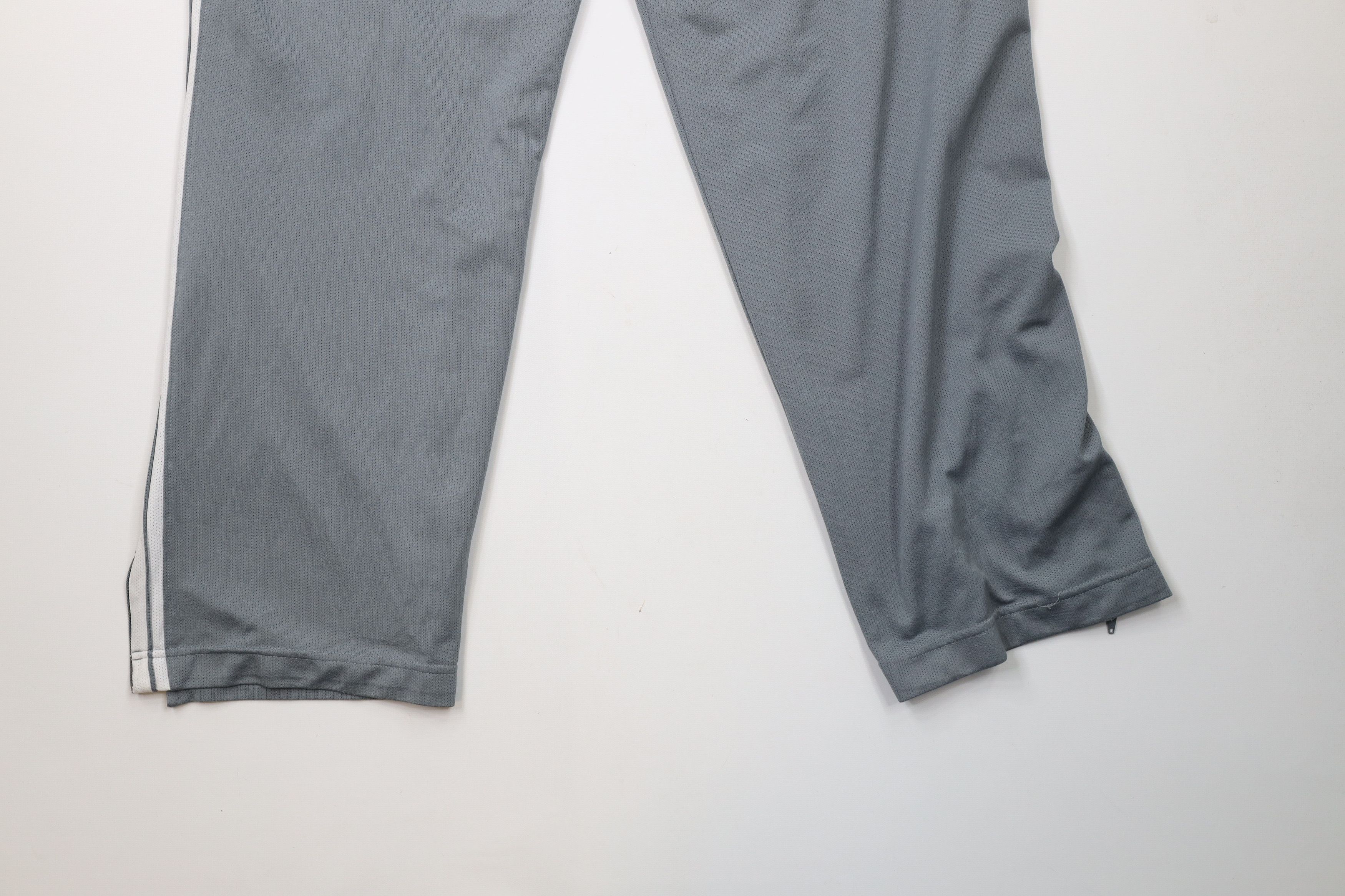 Nike × Vintage Vintage Nike Basketball Mini Swoosh Wide Leg Pants Gray Size US 34 / EU 50 - 13 Thumbnail