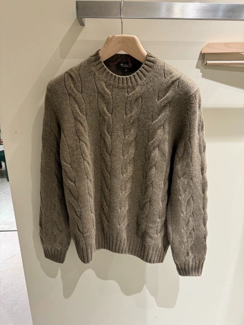Loro Piana LORO PIANA Men's casual thick cashmere sweater 100% cashme Size US S / EU 44-46 / 1 - 2 Thumbnail