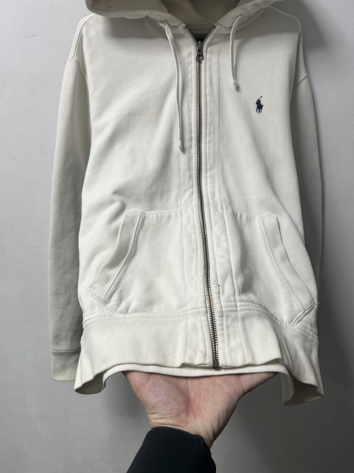 Polo Ralph Lauren Grey Polo Ralph Lauren Zip Up Hoodie Sweatshirt Size US L / EU 52-54 / 3 - 7 Thumbnail
