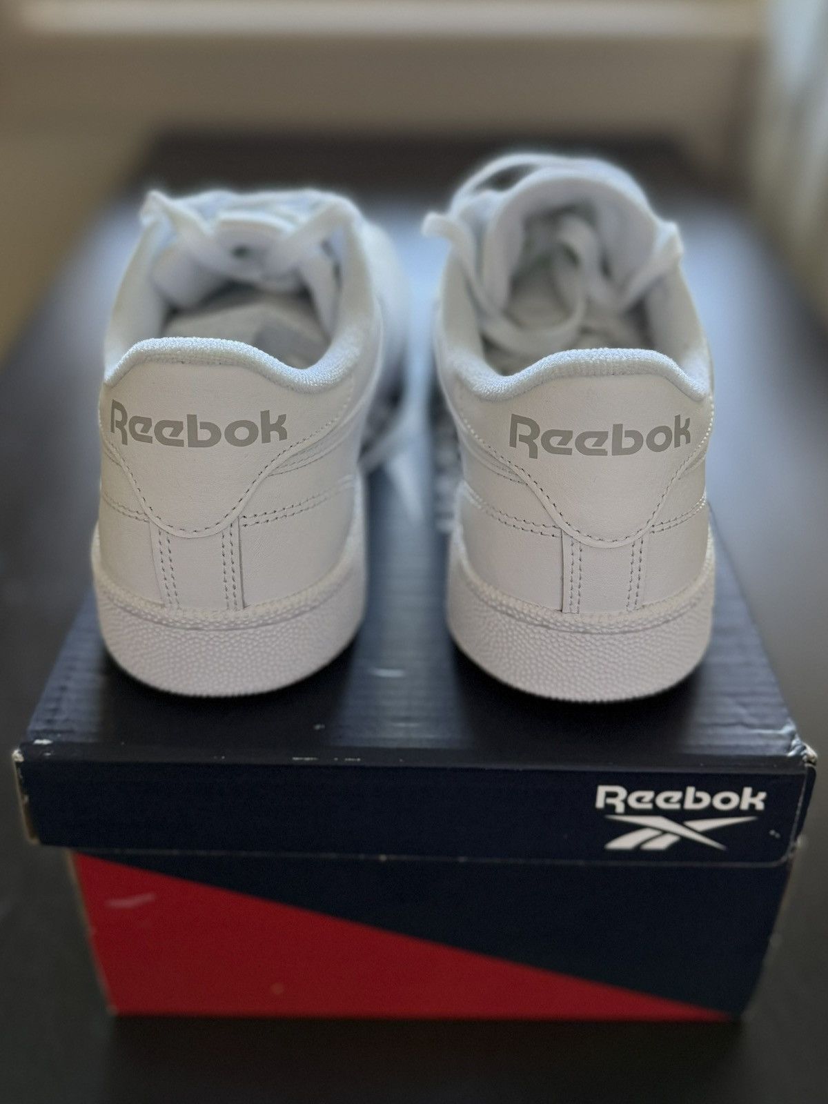 Reebok Reebok Club C 85 Int-White/Sheer Grey Tennis Daily Sneaker Size US 8.5 / IT 38.5 - 4 Thumbnail