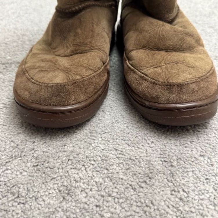 Ugg VINTAGE UGG Australia Wool Sheepskin Knee High Boots Women 8 Brown Winter Outdoor Casual Leather Cowgirl Boots Size US 8 / IT 38 - 5 Thumbnail