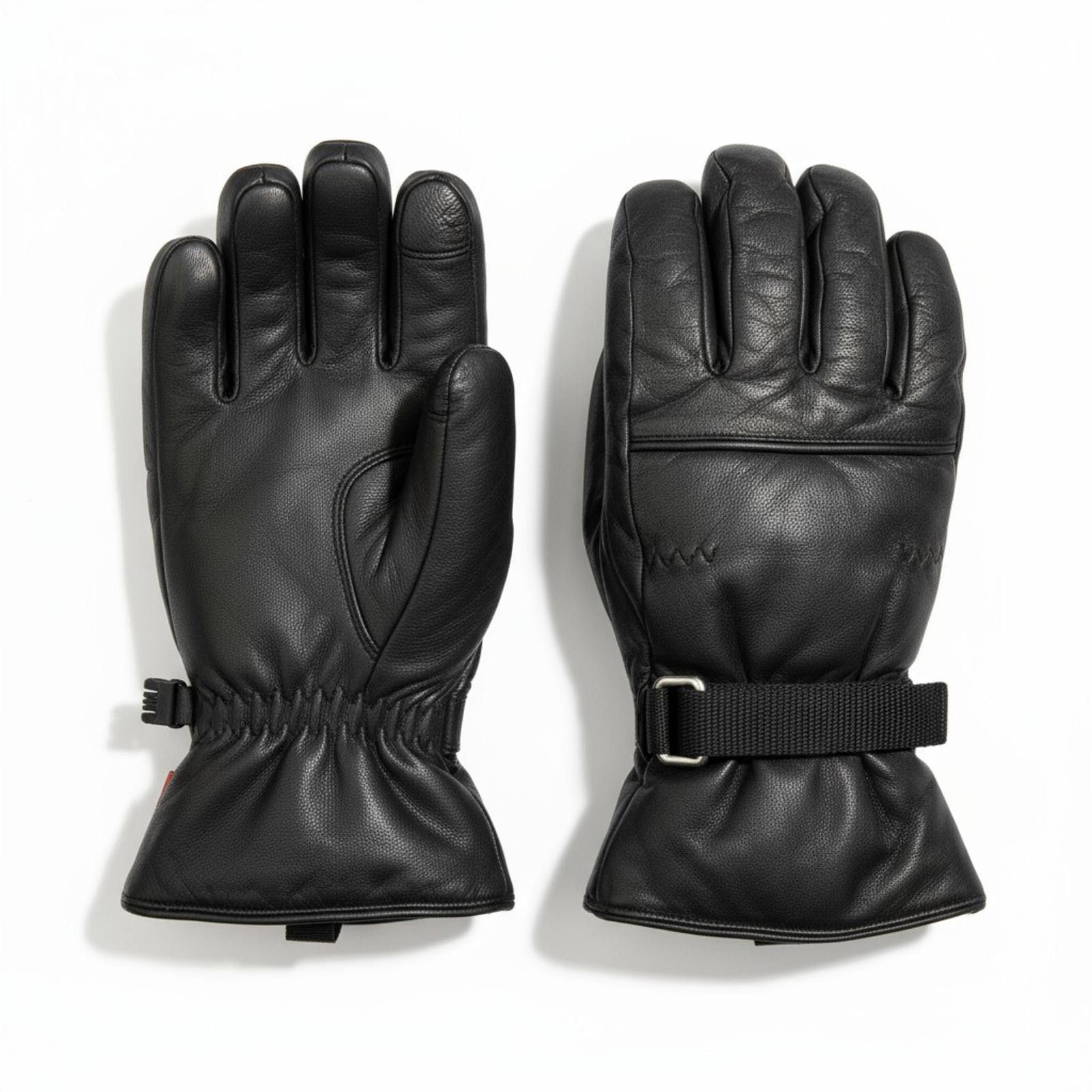 Prada Prada - Black Leather Ice Hockey Protective Gloves Size ONE SIZE - 2 Thumbnail