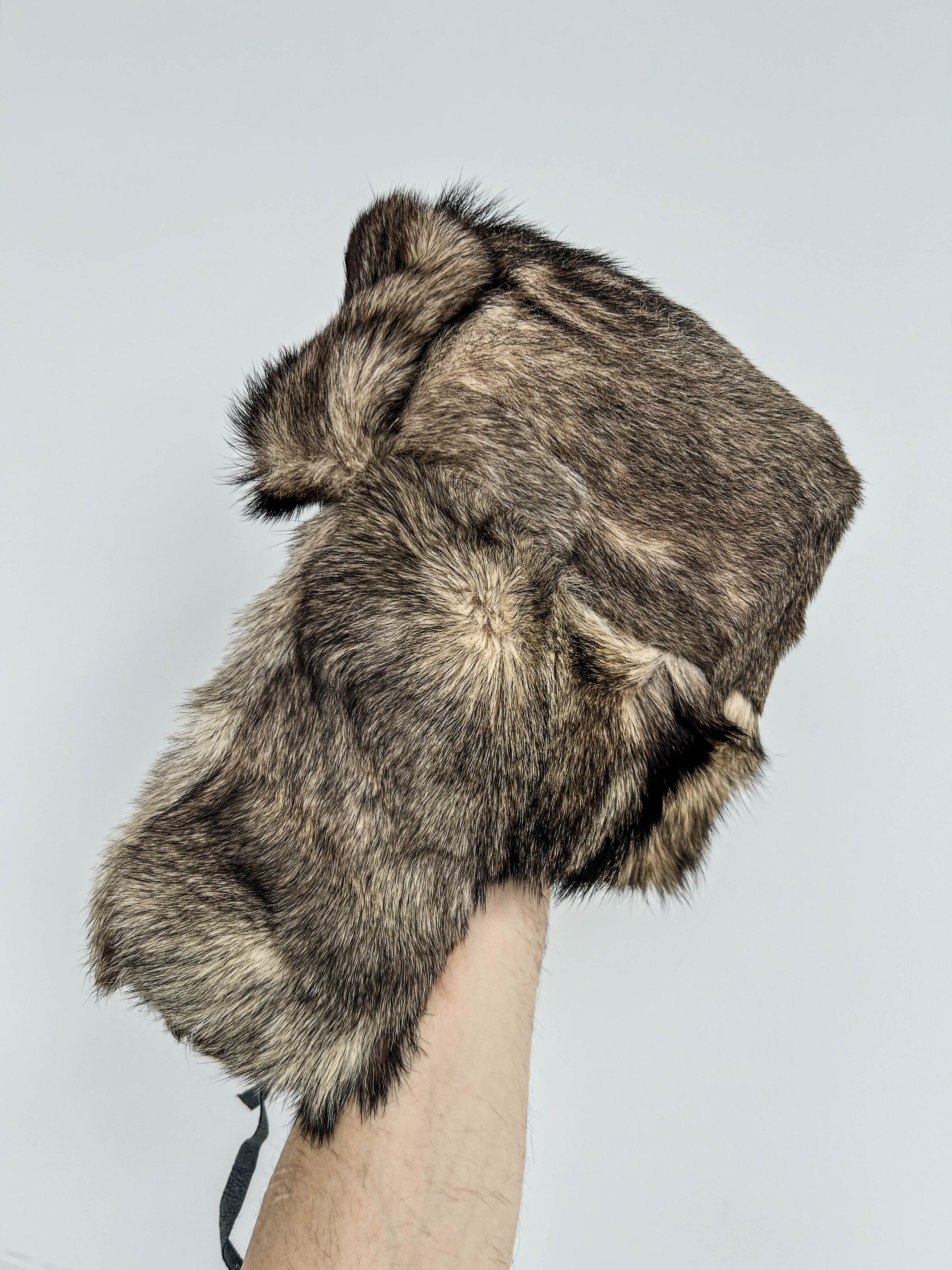 Japanese Brand Vintage 90s Ushanka Beanie Mohair Streetwear Hype American Size ONE SIZE - 5 Thumbnail
