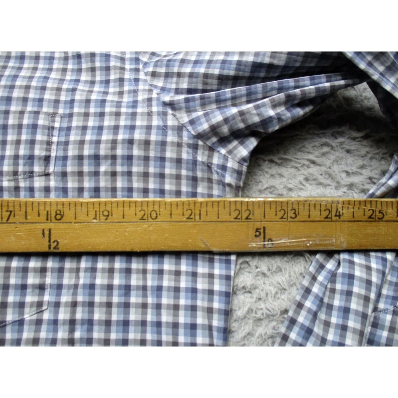 Billy Reid Billy Reid Shirt Mens M Blue Check Long Sleeve Button-Up Cotton Casual Size US M / EU 48-50 / 2 - 7 Thumbnail