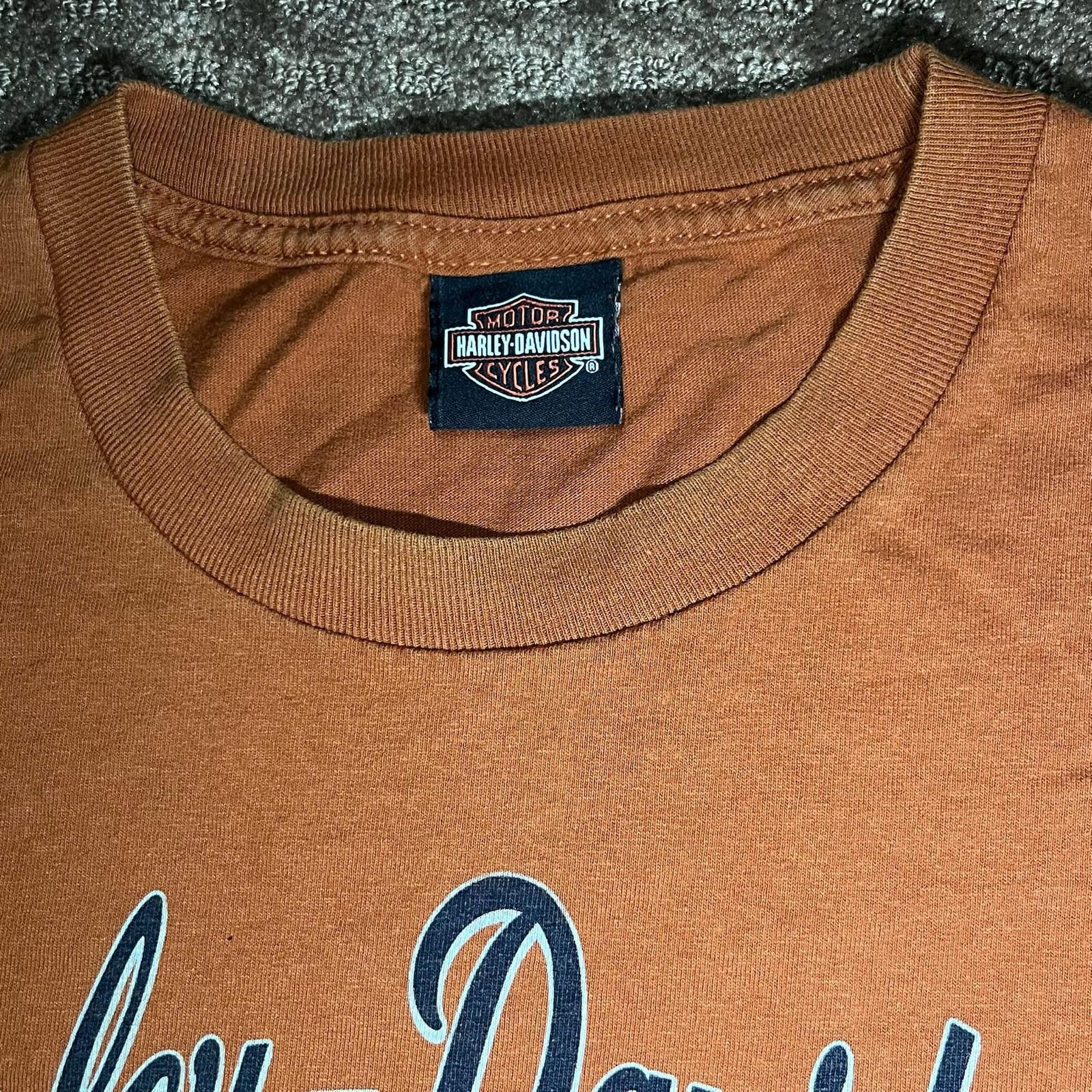 Harley Davidson 🏍️ Harley-Davidson Graphic Tee – Rust Orange Size XL Size US XL / EU 56 / 4 - 4 Thumbnail
