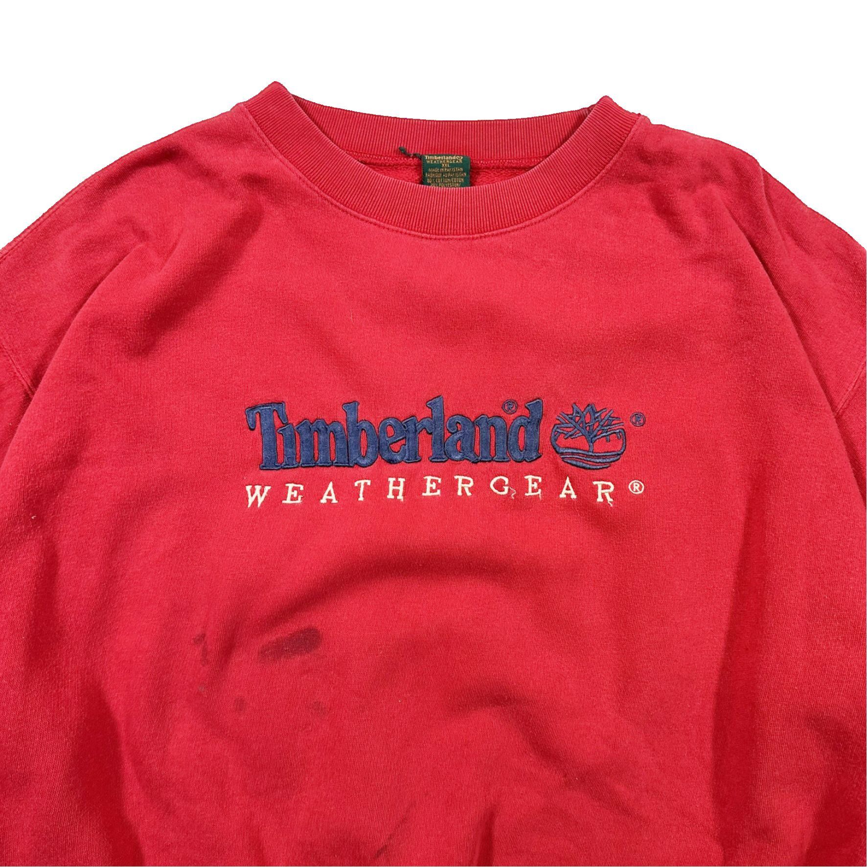 Vintage Vintage 90s Timberland Spellout Embroidered Sweater Size US XL / EU 56 / 4 - 2 Thumbnail