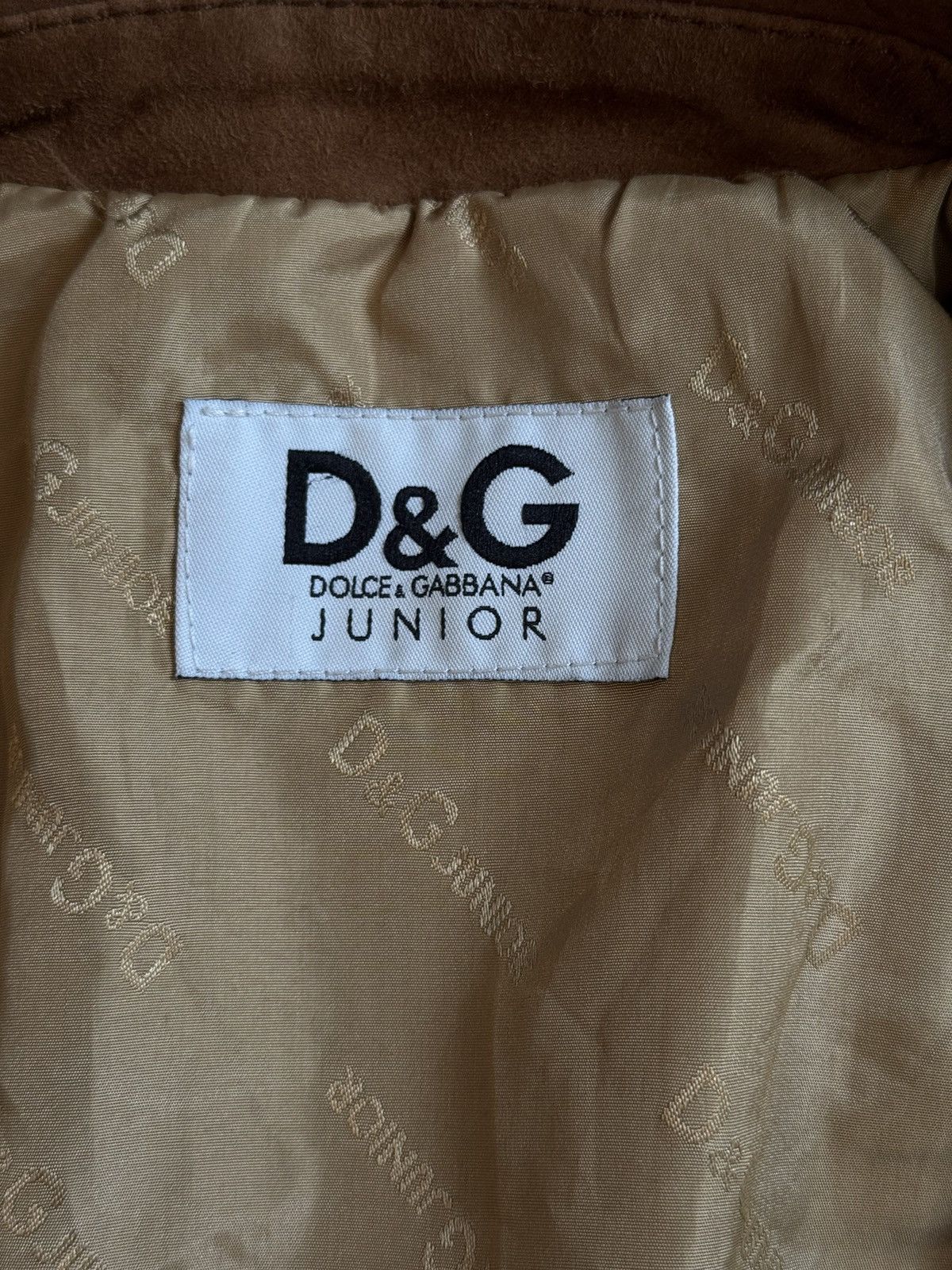 Designer × Dolce & Gabbana Dolce & Gabbana D&G junior real leather suede teen jacket Size US XXS / EU 40 - 5 Thumbnail
