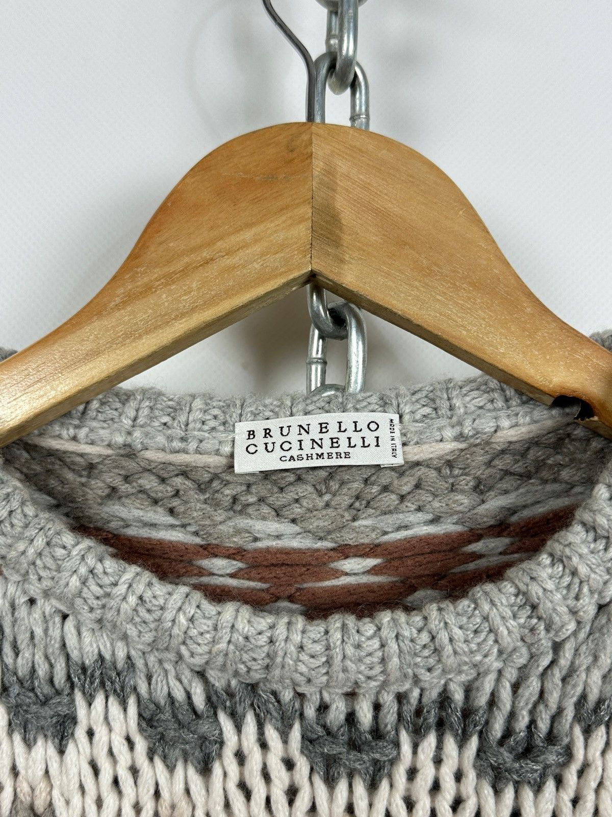 Brunello Cucinelli Cashmere/Silk Cable Knit Sweater