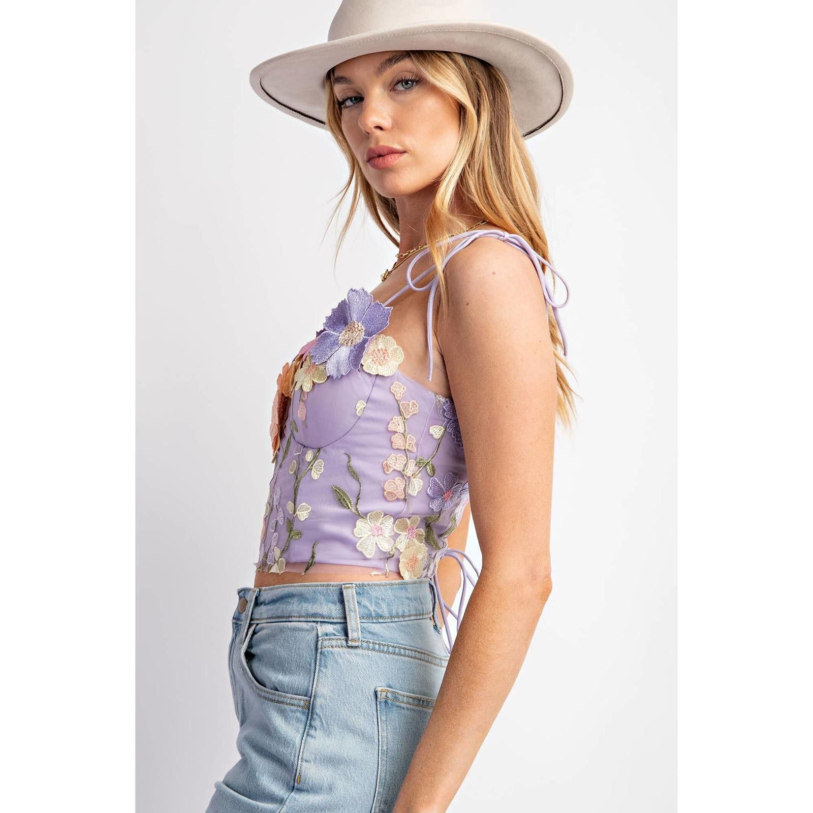 Other 3D Flower Embroidery Tank Top Size S / US 4 / IT 40 - 8 Thumbnail