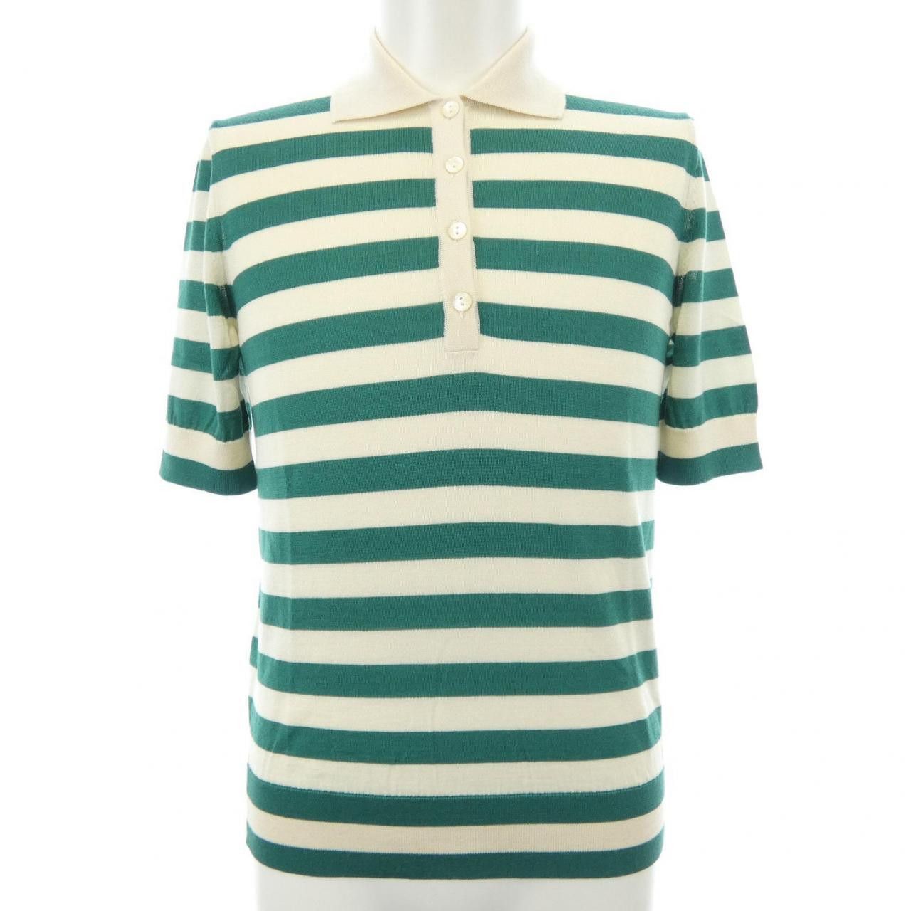 Dolce & Gabbana Dolce & Gabbana Dolce&Gabbana Silk Cashmere Polo Shirt Textile Tops DUTY FREE for USA Size ONE SIZE - 1 Thumbnail