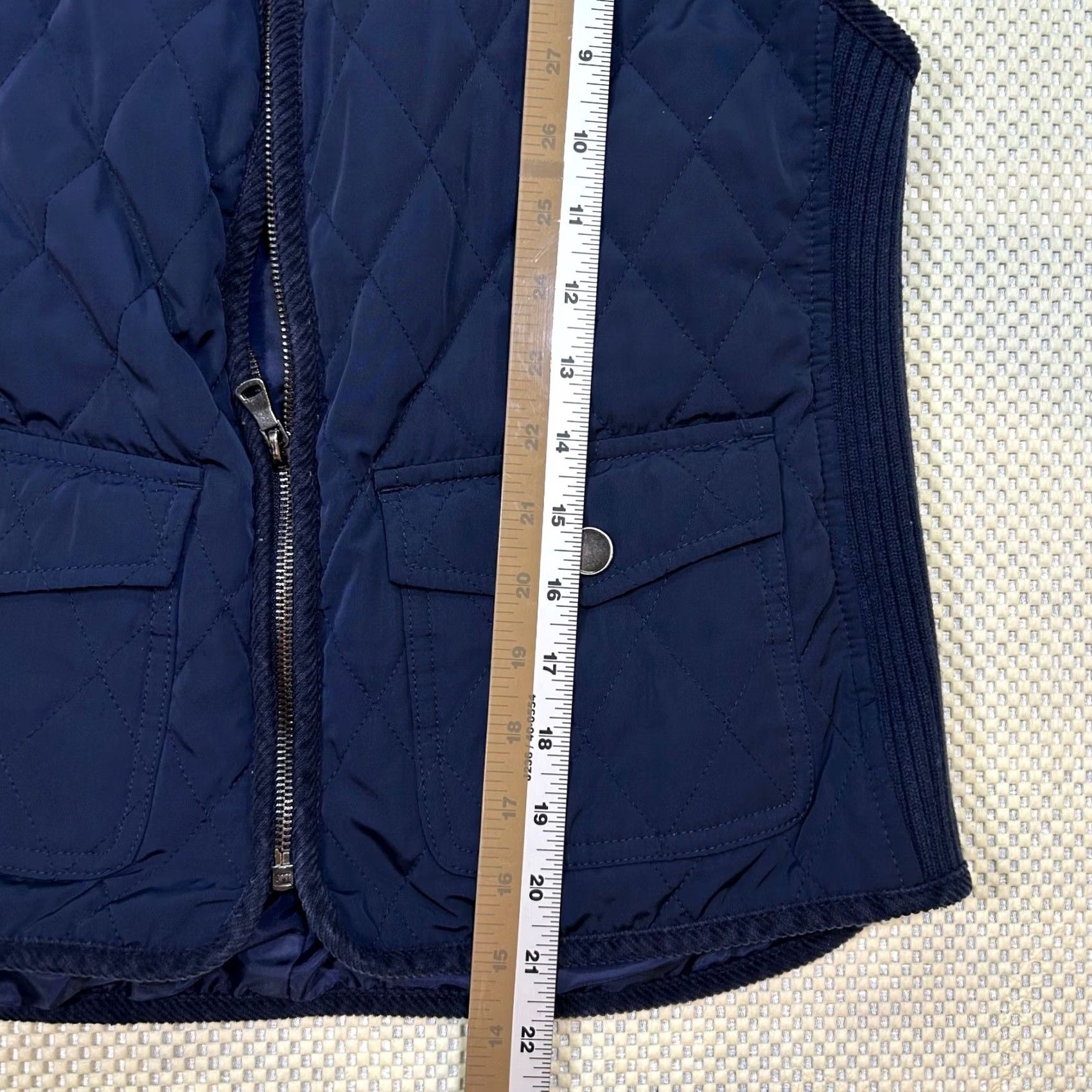 Talbots Talbots Quilted Puffer Vest Sleeveless Womens Small Petite Blue Full Zip Pockets Size XXS / US 00 / IT 34 - 6 Thumbnail