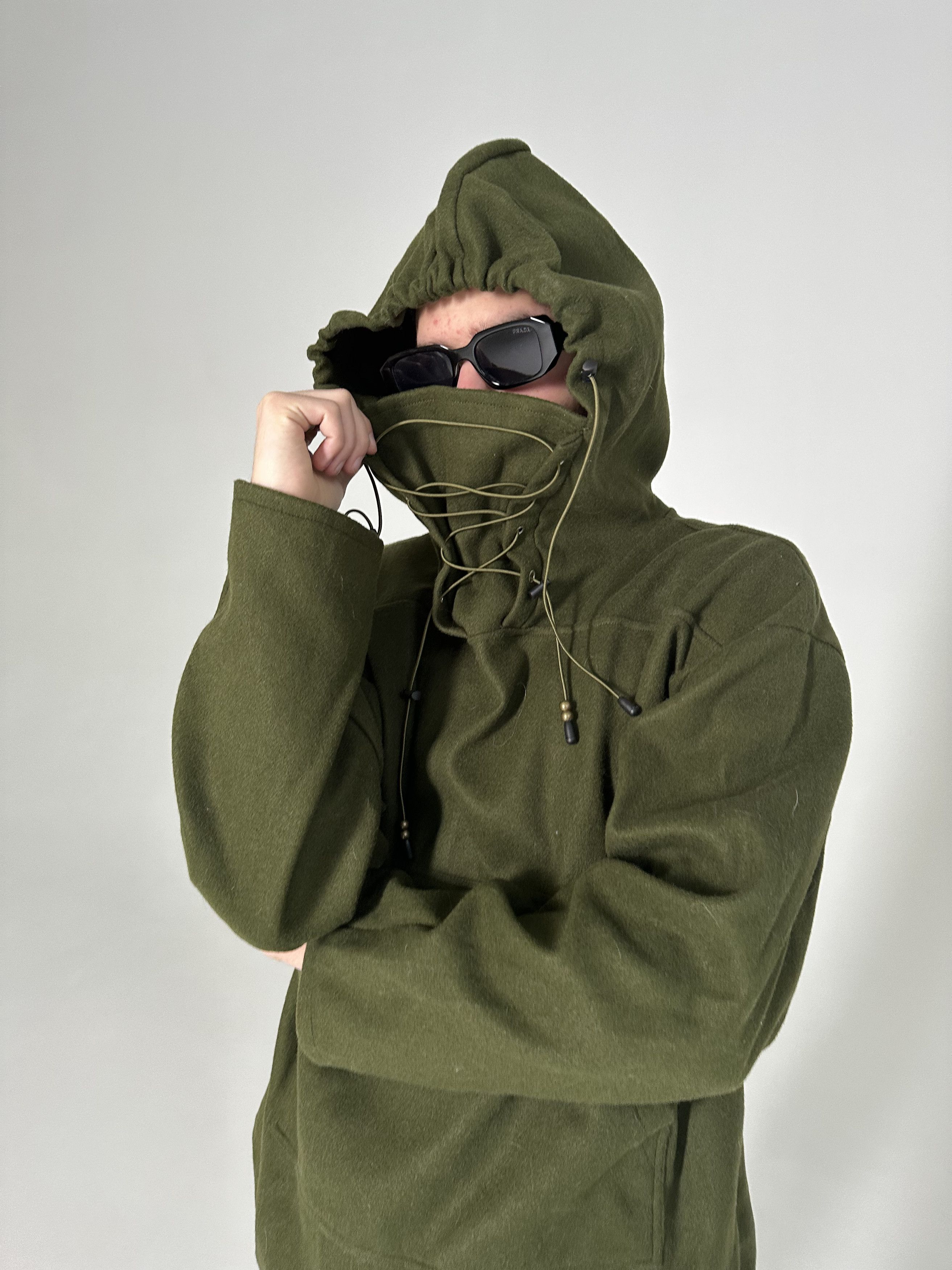 Vintage Hi Tec Ninja Military Style Mask Hood Avant Garde Hoodie Size US L / EU 52-54 / 3 - 1 Thumbnail