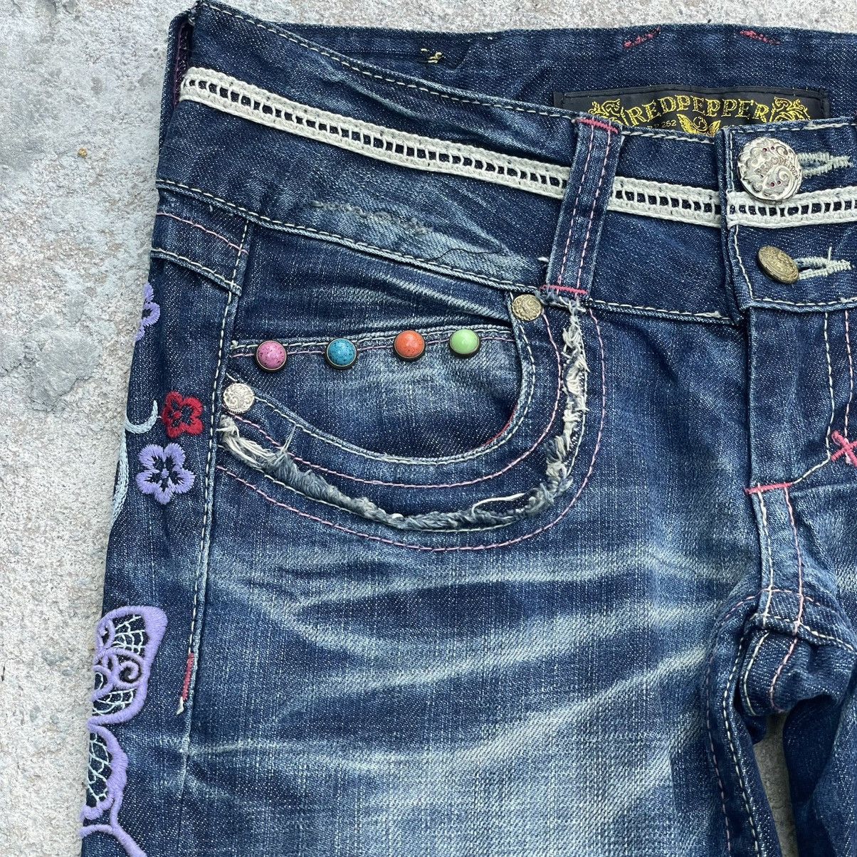 Japanese Brand “REDPEPPER DENIM” FLARE JEAN BOOTCUT SEDITIONARIES PANTS Size 27" / US 4 / IT 40 - 5 Thumbnail