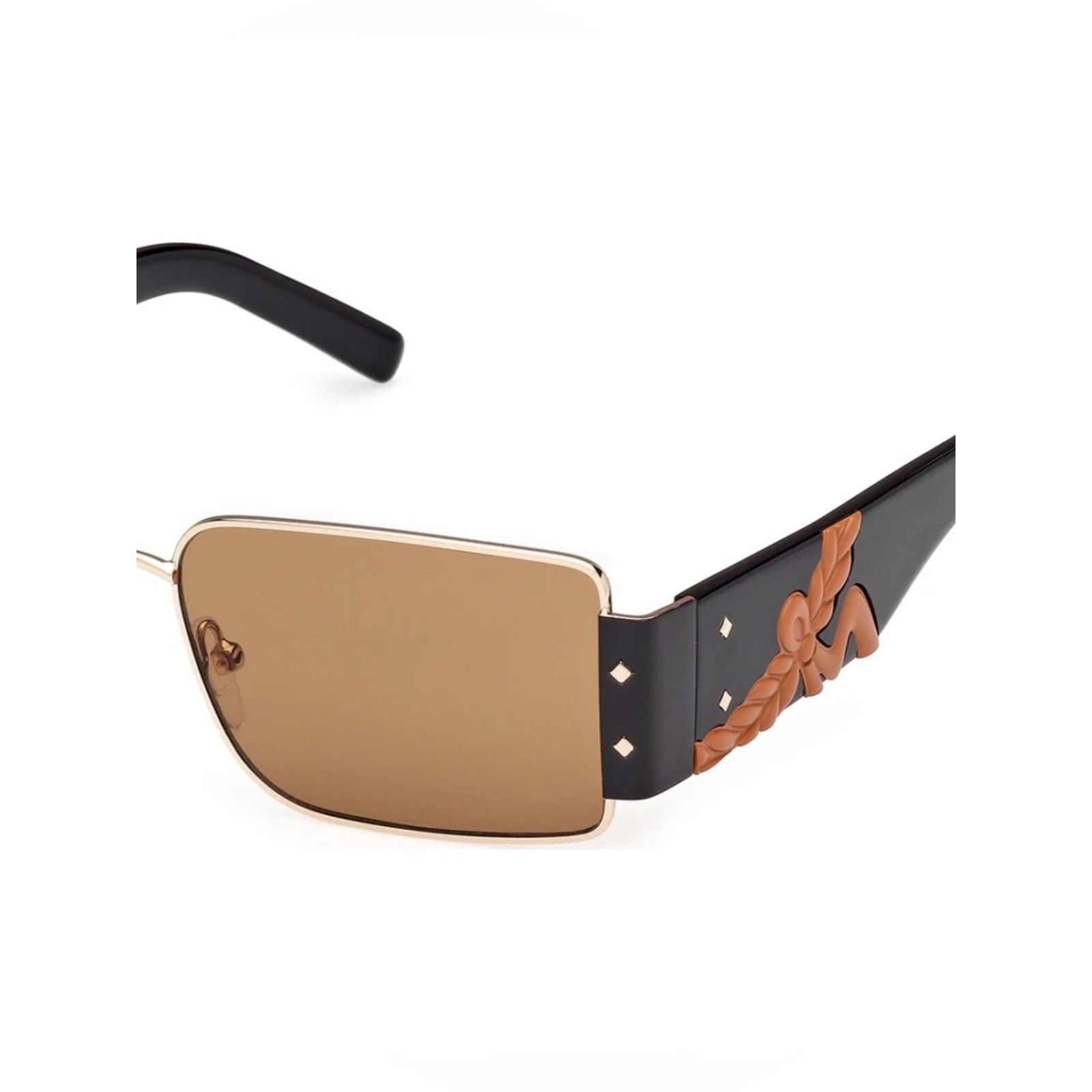 MCM New MCM MW0012 32J Gold and Black Frame Sunglasses Size ONE SIZE - 7 Thumbnail