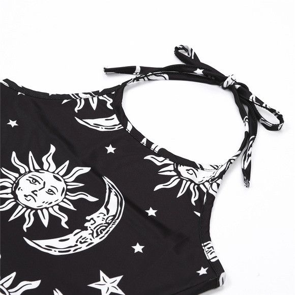 Other Women Star Print Sleeveless Crop Top Size M / US 6-8 / IT 42-44 - 4 Thumbnail