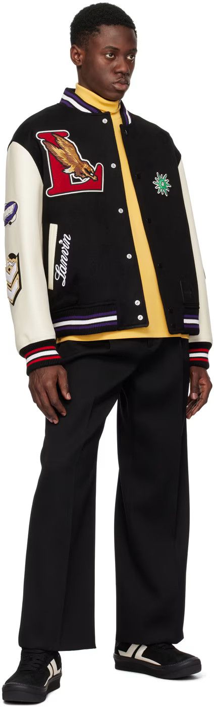 Future × Lanvin os11x1224 Dup / Edition Low-Top Cash Sneakers in Black/White Size US 13 / EU 46 - 4 Thumbnail