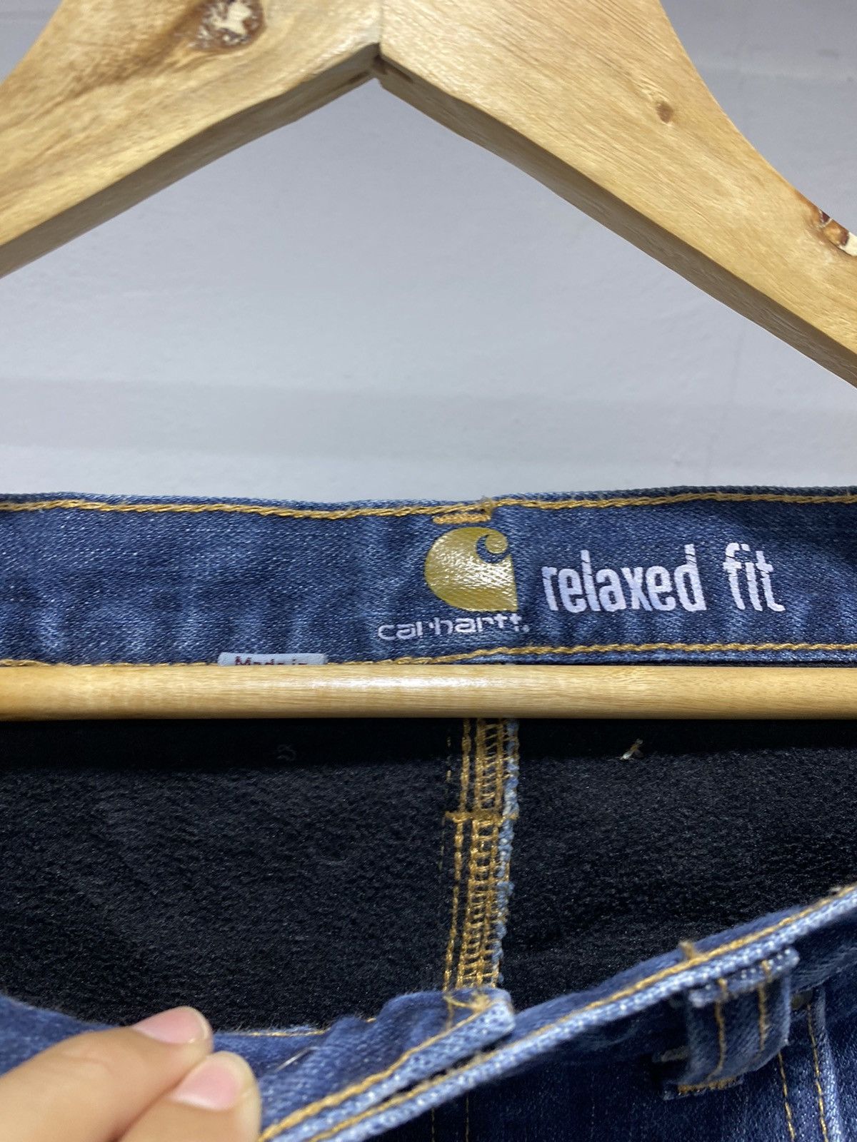 Carhartt × Vintage Vintage Carhartt Paint Splatter Denim 90s Winter Size US 35 - 11 Thumbnail