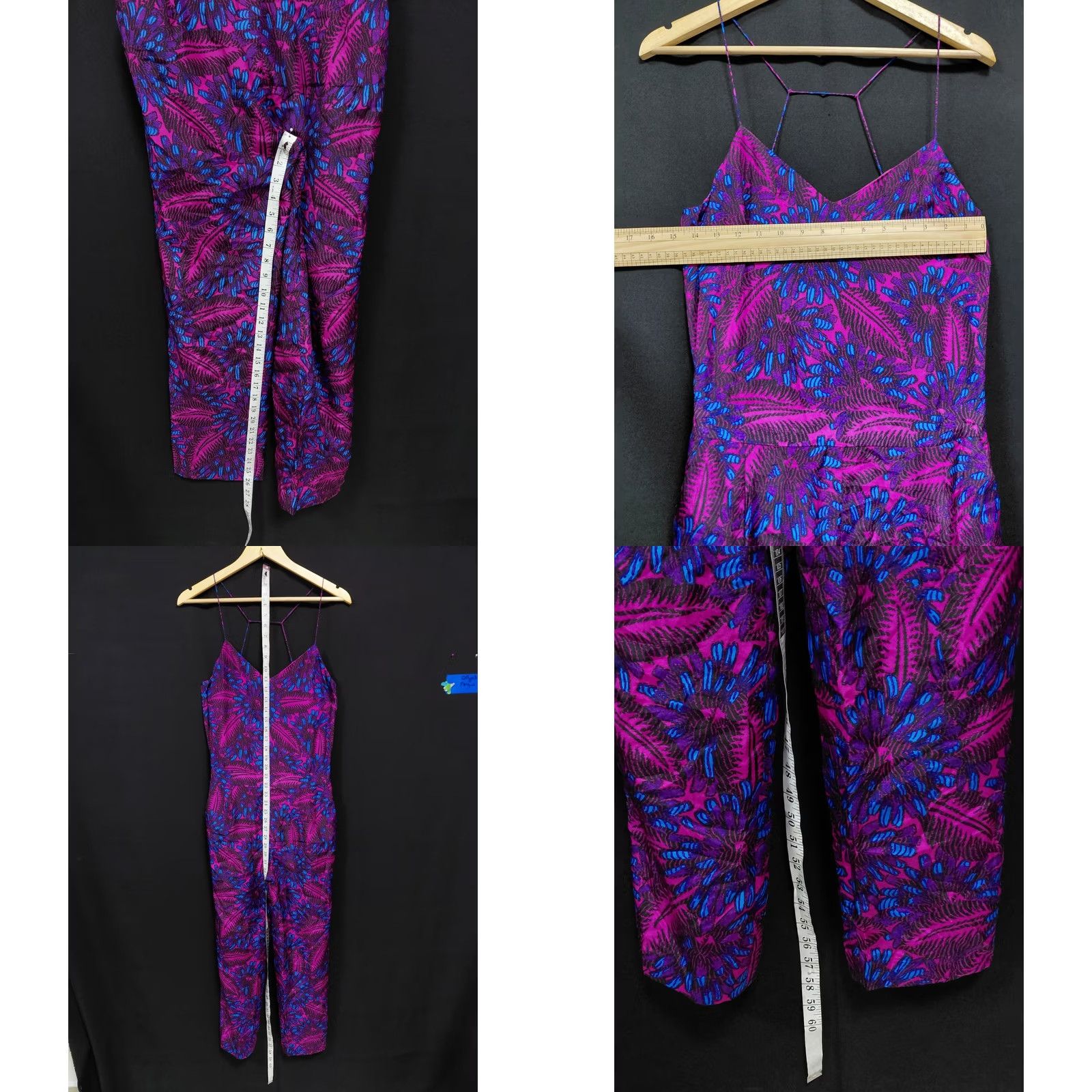 J.Crew J.CREW Jumpsuit Purple Floral Sleeveless 100% Silk Women Size 2 Size 26" / US 2 / IT 38 - 8 Thumbnail