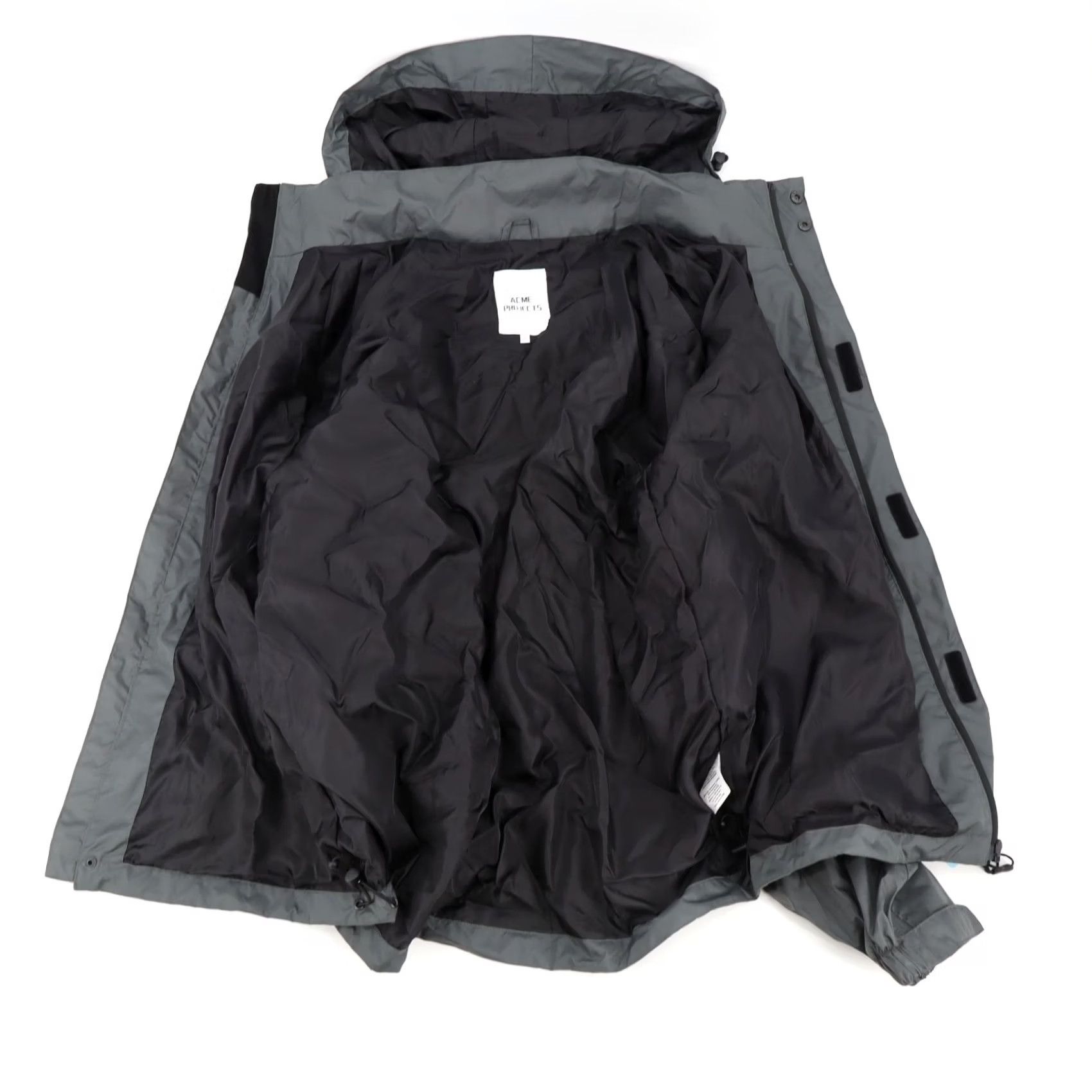 Rains Acme Jacket Rain Coat Hooded Waterproof 1000MM Gray L Men New Weather Gear Zip Full Zip Pockets Stand-Up Collar Nylon Lining Size US L / EU 52-54 / 3 - 4 Thumbnail