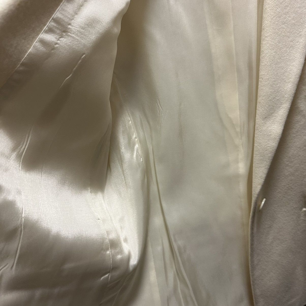 Other Dumas Vintage 1980's Ivory 100% Wool Blazer Women's Size 6 Size M / US 6-8 / IT 42-44 - 8 Thumbnail