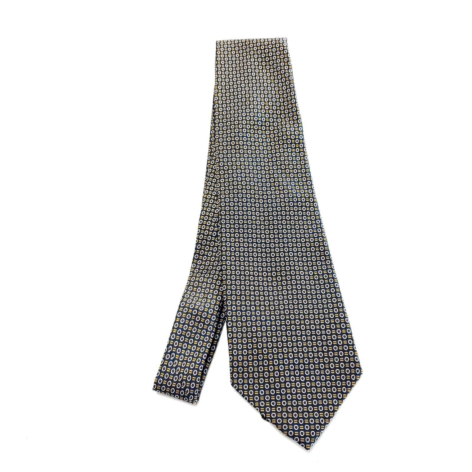 Ralph Lauren Lauren Ralph Lauren Brown Yellow Silk Tie Woven Geometric Size ONE SIZE - 6 Thumbnail