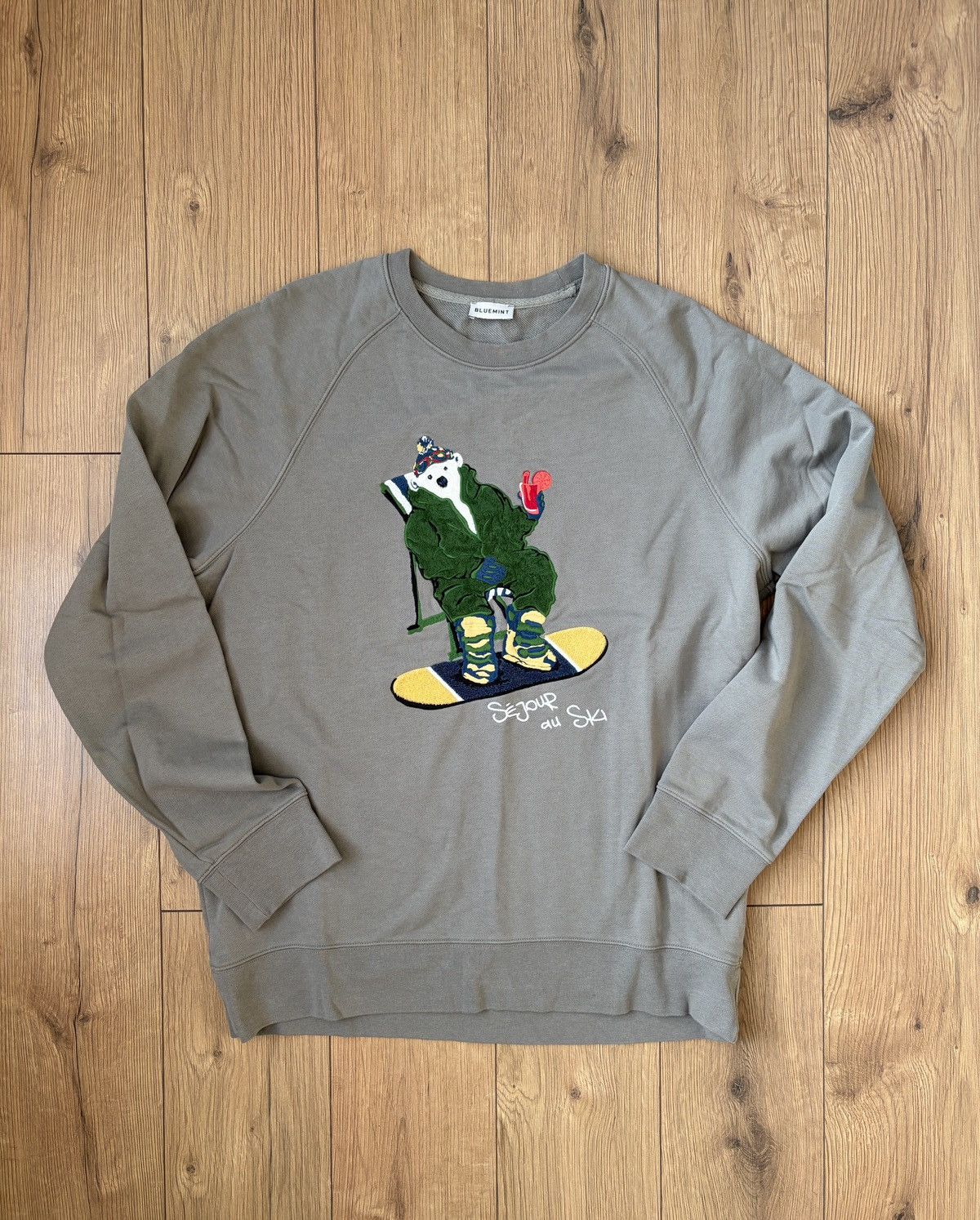Vision Streetwear Blue Mint Raphael Bear Ski Sweatshirt Size US L / EU 52-54 / 3 - 1 Thumbnail