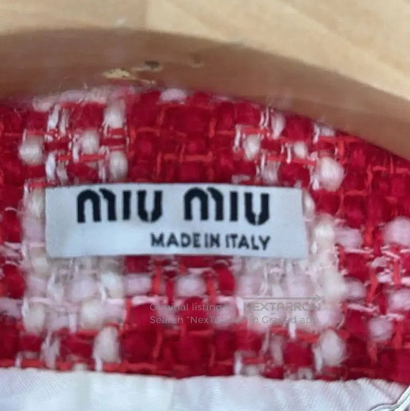 Miu Miu Miu Miu Red Wool Cardigan for Women . Size L / US 10 / IT 46 - 3 Thumbnail