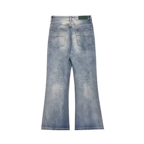 VIBE Washed distressed men's loose casual flared jeans Size US 34 / EU 50 - 8 Thumbnail