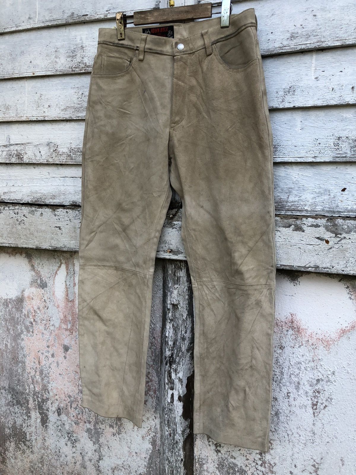 Genuine Leather × Johnbull × KOJIMA GENES 🫶RARE🫶John Bull Lyon Marque Deposee Cowhide Pant Size US 32 / EU 48 - 2 Thumbnail