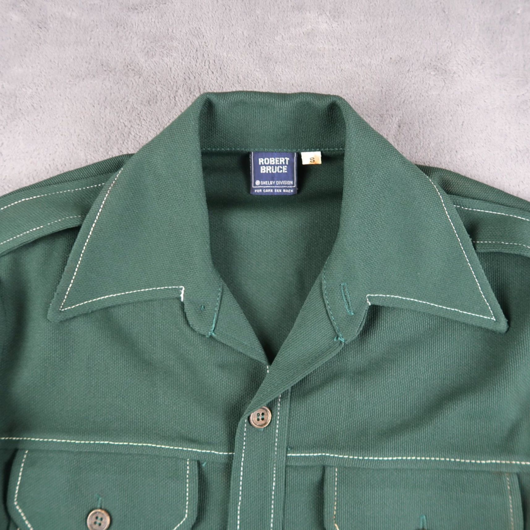 Vintage VINTAGE Robert Bruce Shelby Division Green Shirt Button Up Men’s S Polyester Shirt Men Green Vintage Workwear 90s? Size US S / EU 44-46 / 1 - 3 Thumbnail