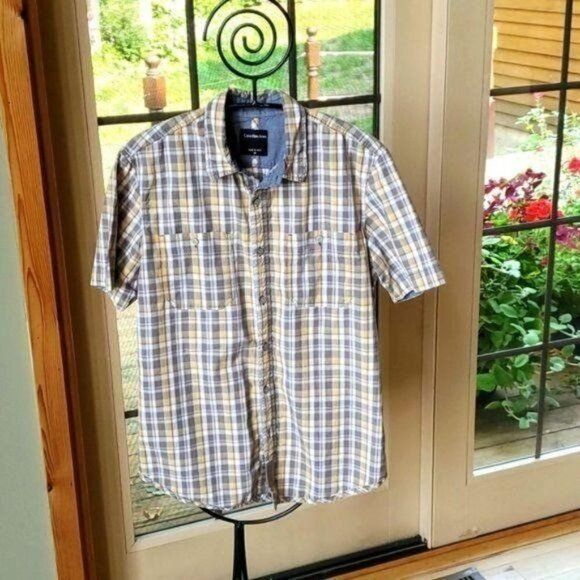 Calvin Klein Calvin Klein Jeans Plaid Casual Button Down Pocket Short Sle Size US M / EU 48-50 / 2 - 1 Thumbnail