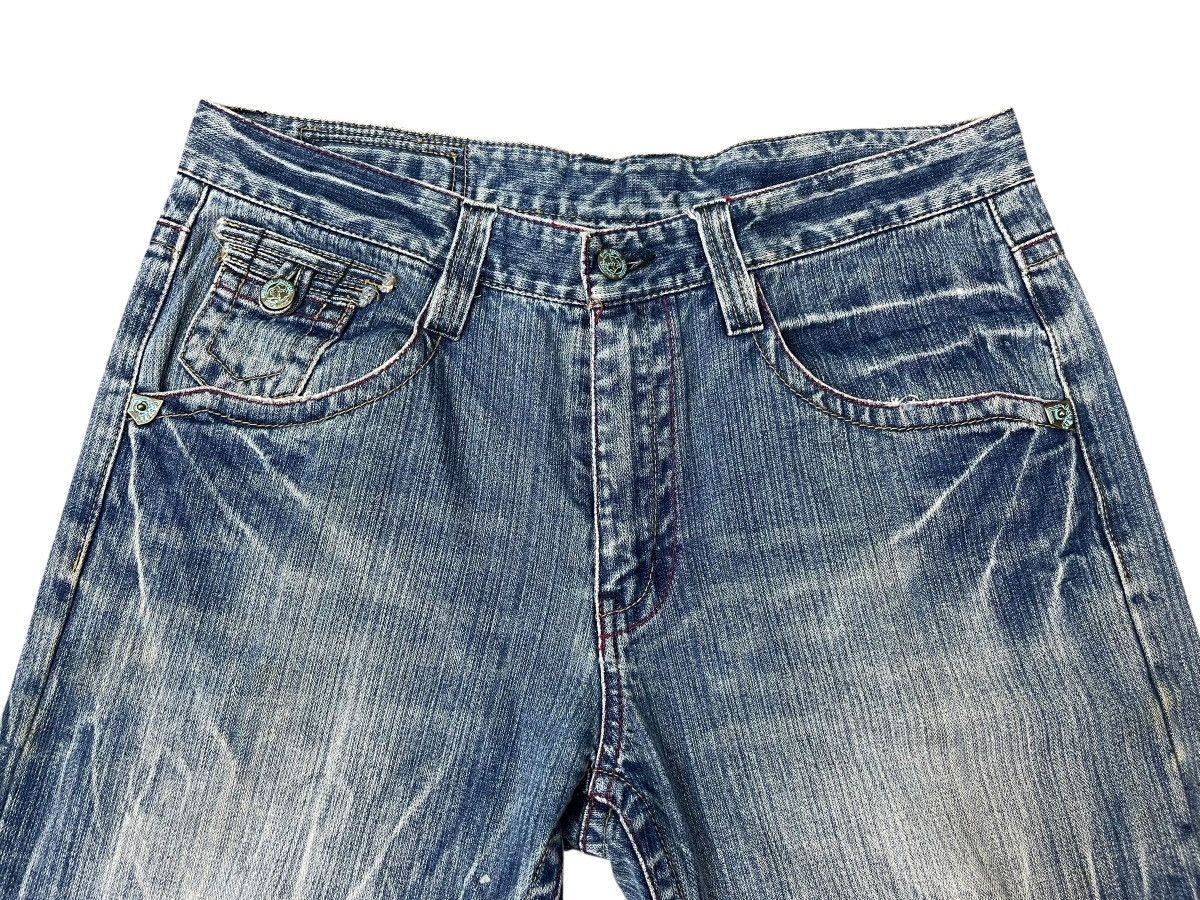 Japanese Brand Vintage B.S Raw Distressed Jeans Size US 34 / EU 50 - 4 Thumbnail