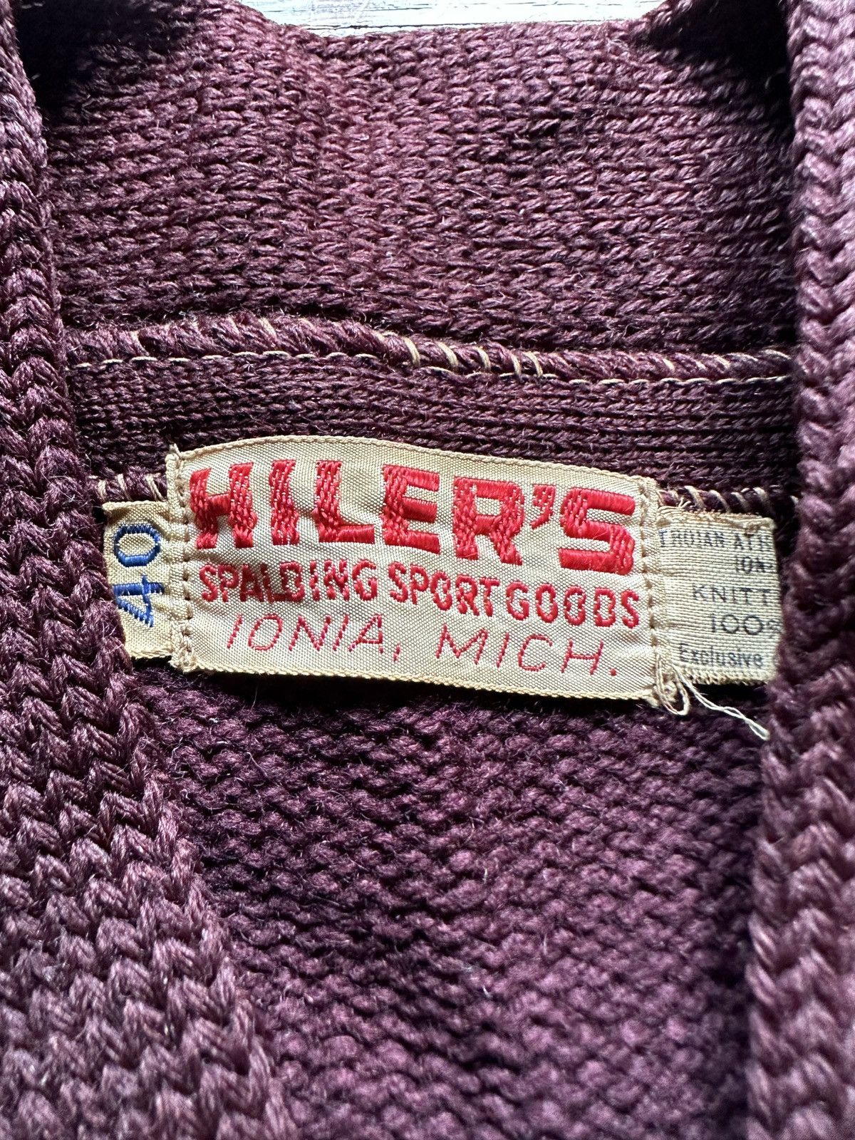 Other Vintage 40s Spalding Sportgoods Varsity Knit Sweater Size US M / EU 48-50 / 2 - 3 Thumbnail