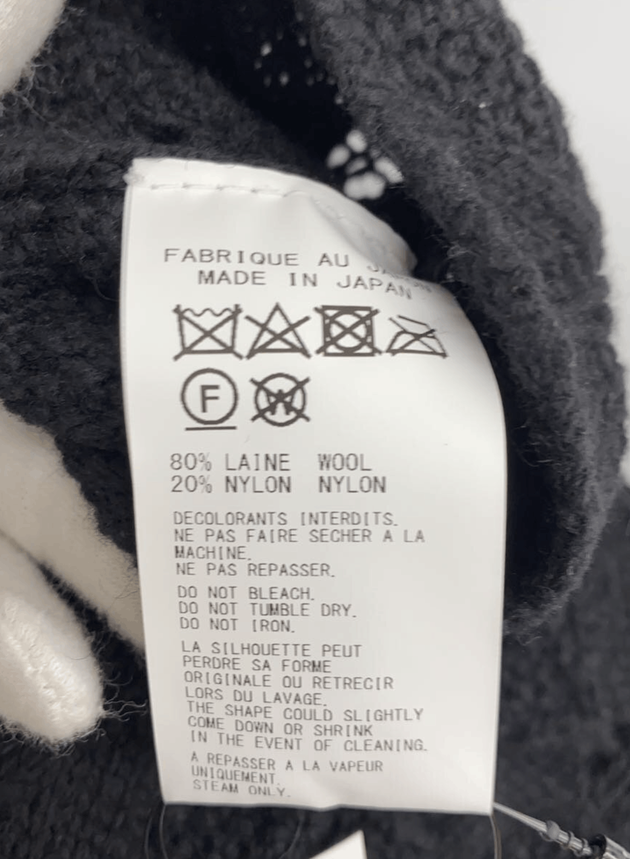 Yohji Yamamoto Yohji Yamamoto Femme - Wool Knit Distress Arm Warmers Gloves Size ONE SIZE - 10 Thumbnail