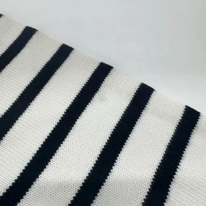 AMI AMIPARIS Heart Logo Striped Knit Sweater -2507 Size US M / EU 48-50 / 2 - 6 Thumbnail